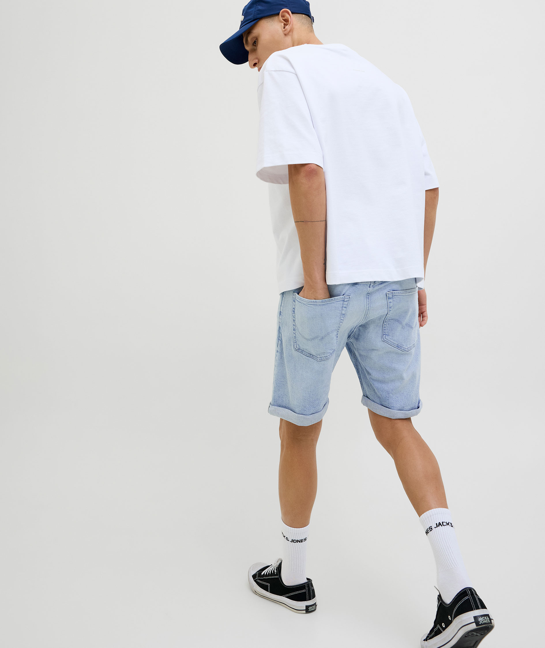 Jack & Jones JJIRICK JJORIGINAL AM360 shorts, Light Blue Denim, large image number 3