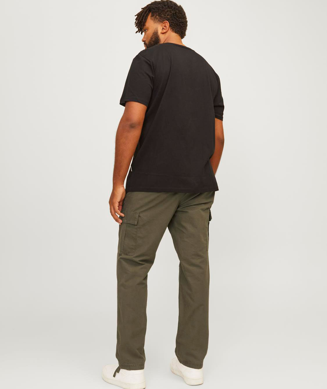 Jack & Jones Plus JPSTKANE JJBARKLEY cargo trousers, Olive night, large image number 6