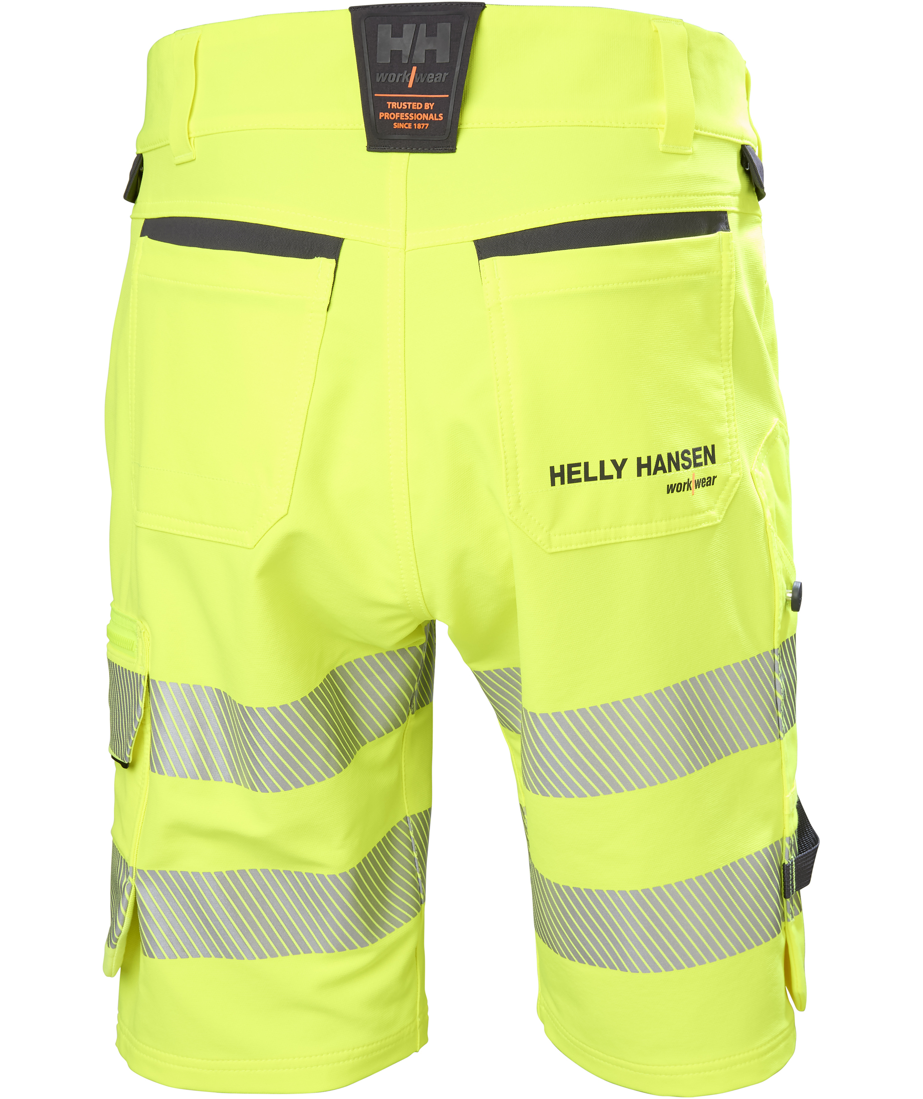 Helly Hansen ICU Connect&trade; arbeidsshorts full stretch, Hi-vis Gul/Ebony, large image number 2