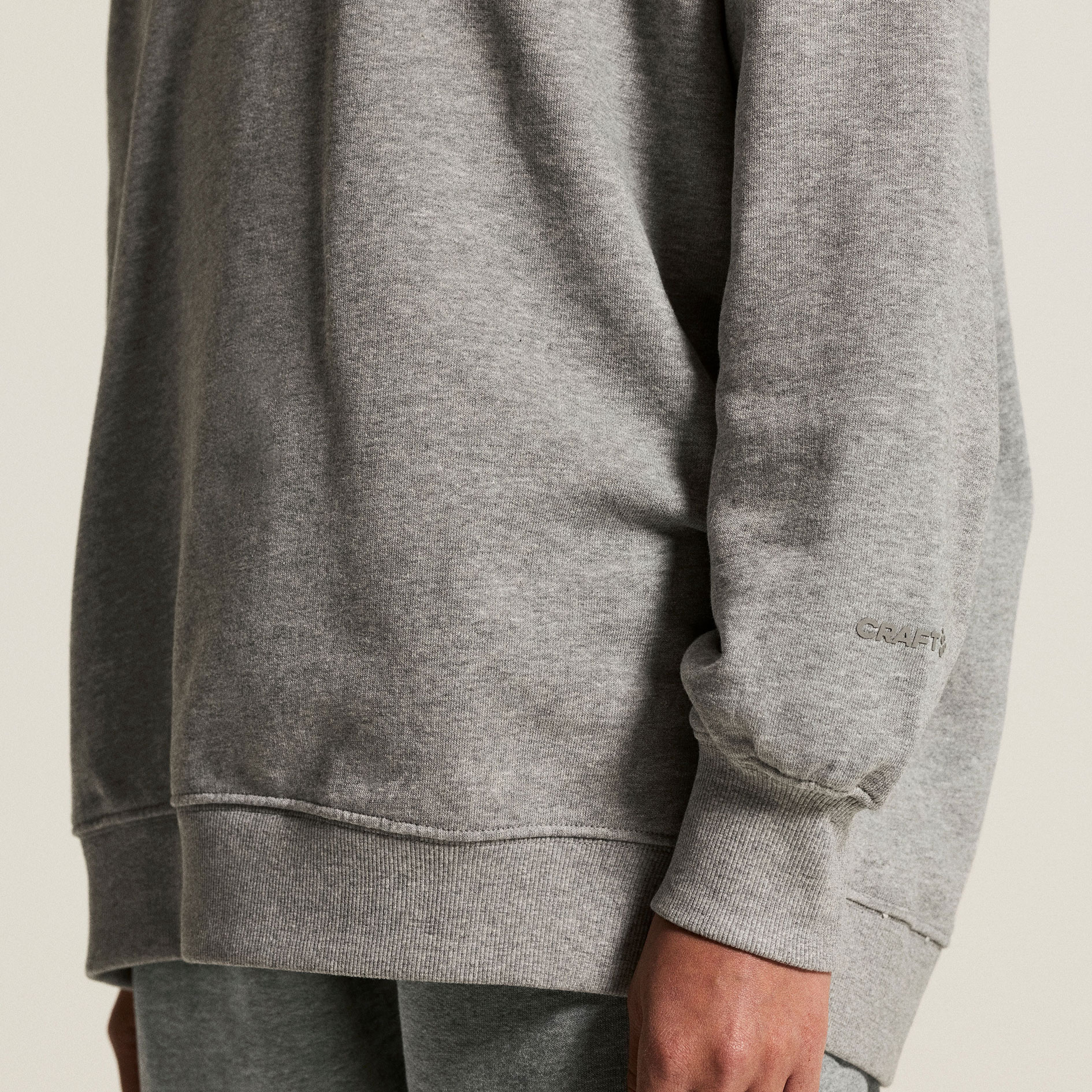Craft Frequent women's sweatshirt, Grey melange, large image number 4