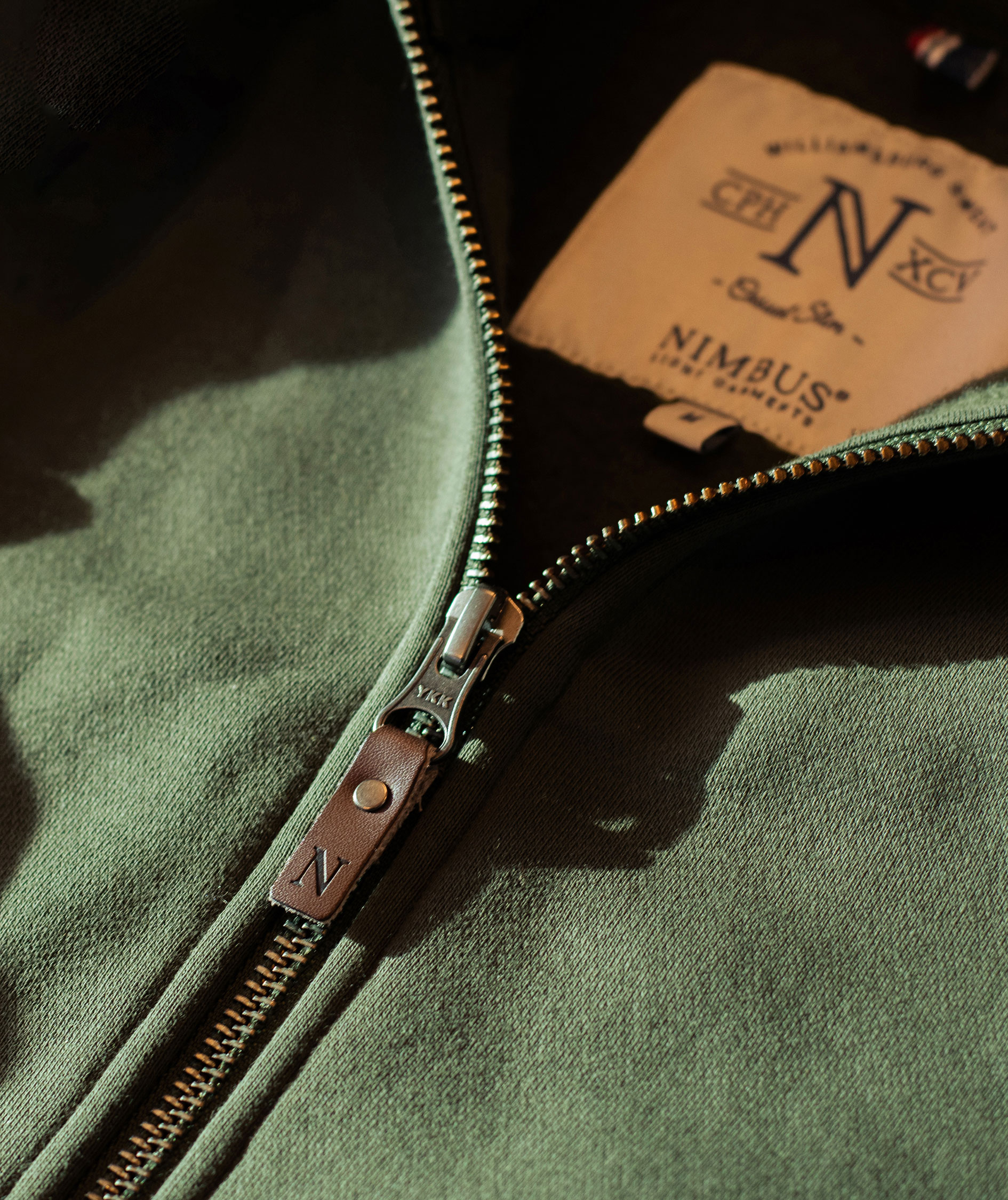 Nimbus Williamsburg Damen Kapuzensweatshirt mit Rei&szlig;verschluss, Olivgr&uuml;n, large image number 3