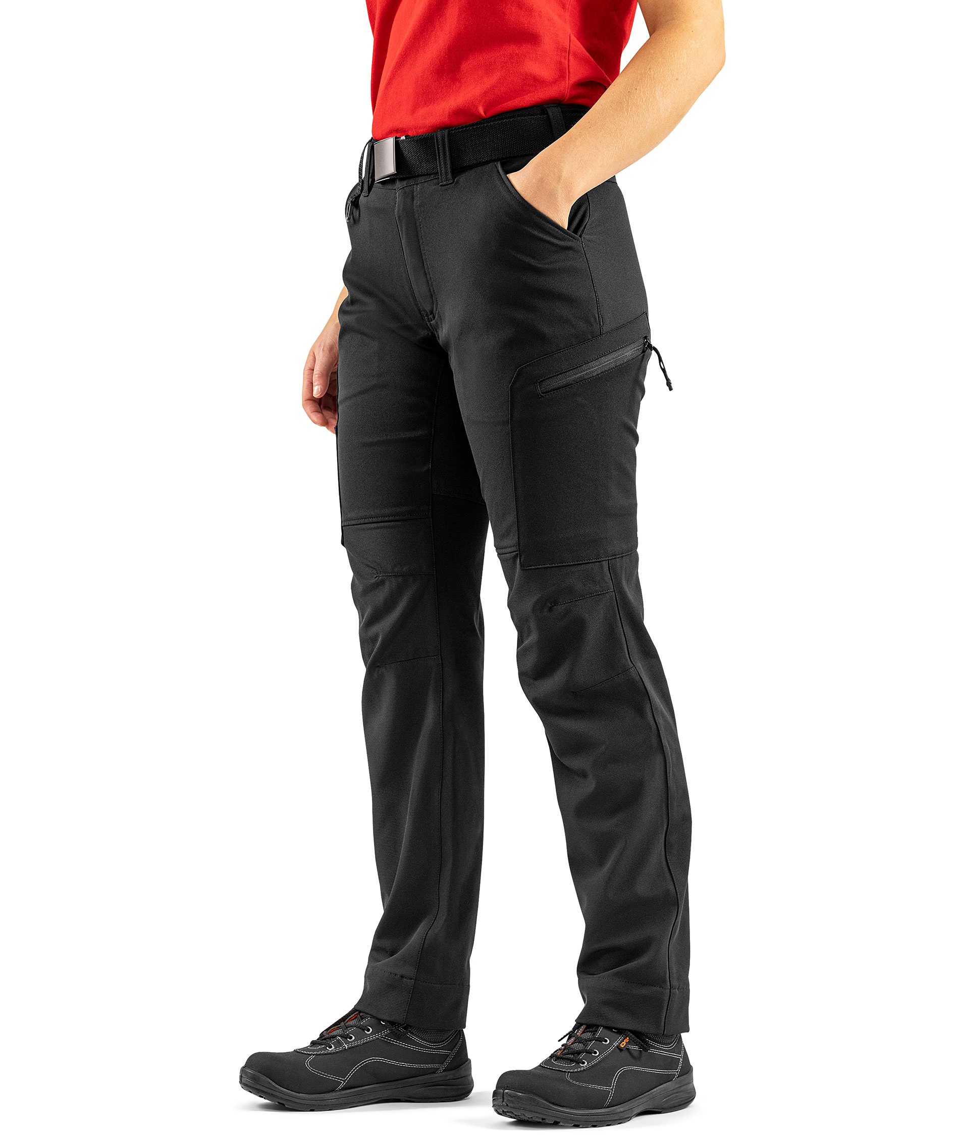 Fristads women's servicebukser 2200 GSTT full stretch, Black, large image number 5