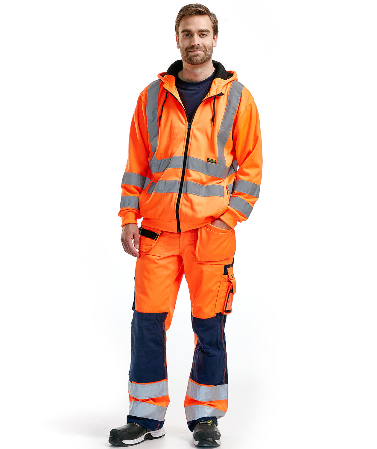 Bl&aring;kl&auml;der h&aelig;ttetr&oslash;je, Hi-vis Orange