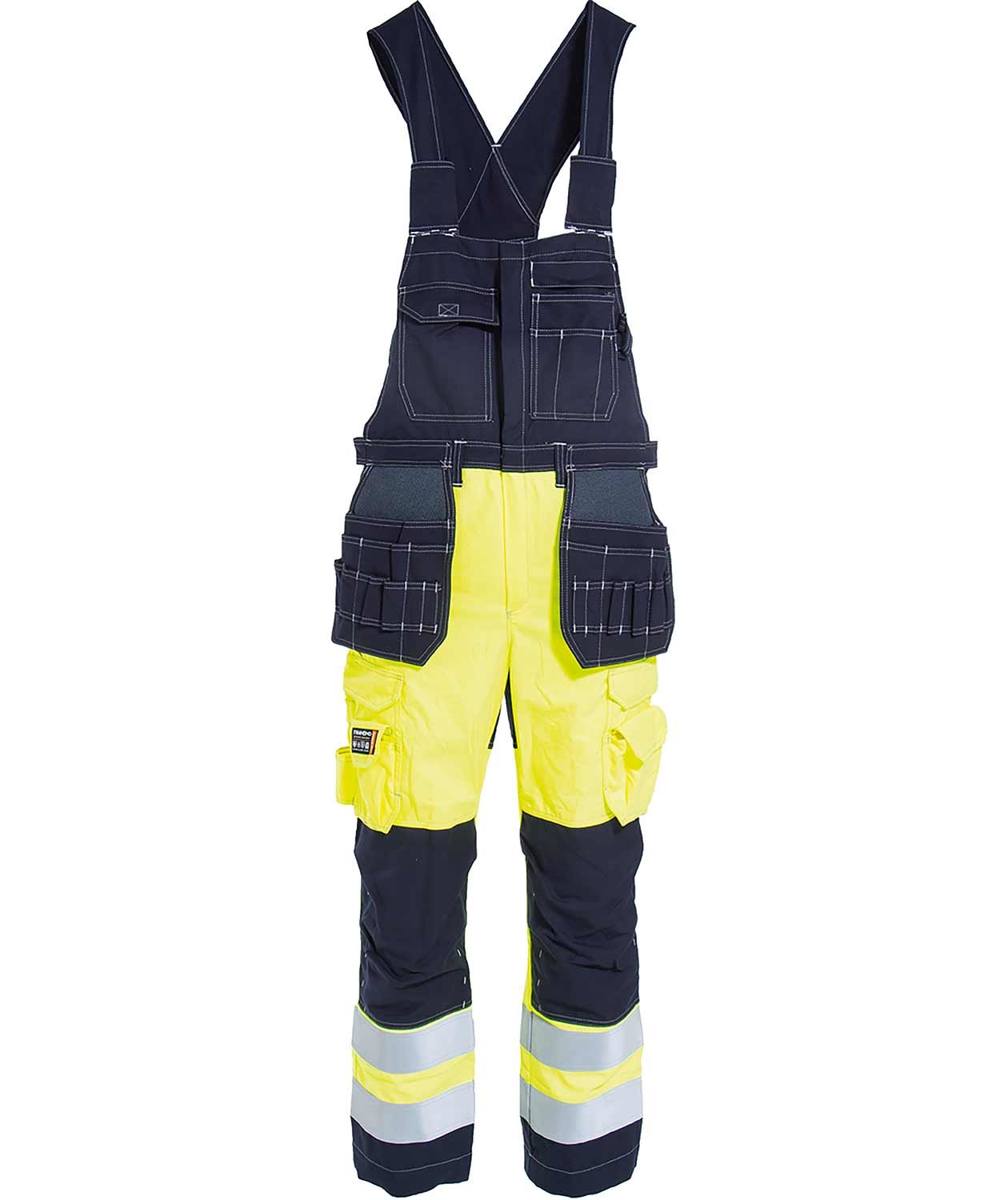 Tranemo Tera TX Handwerkerlatzhose, Hi-vis gelb/marineblau