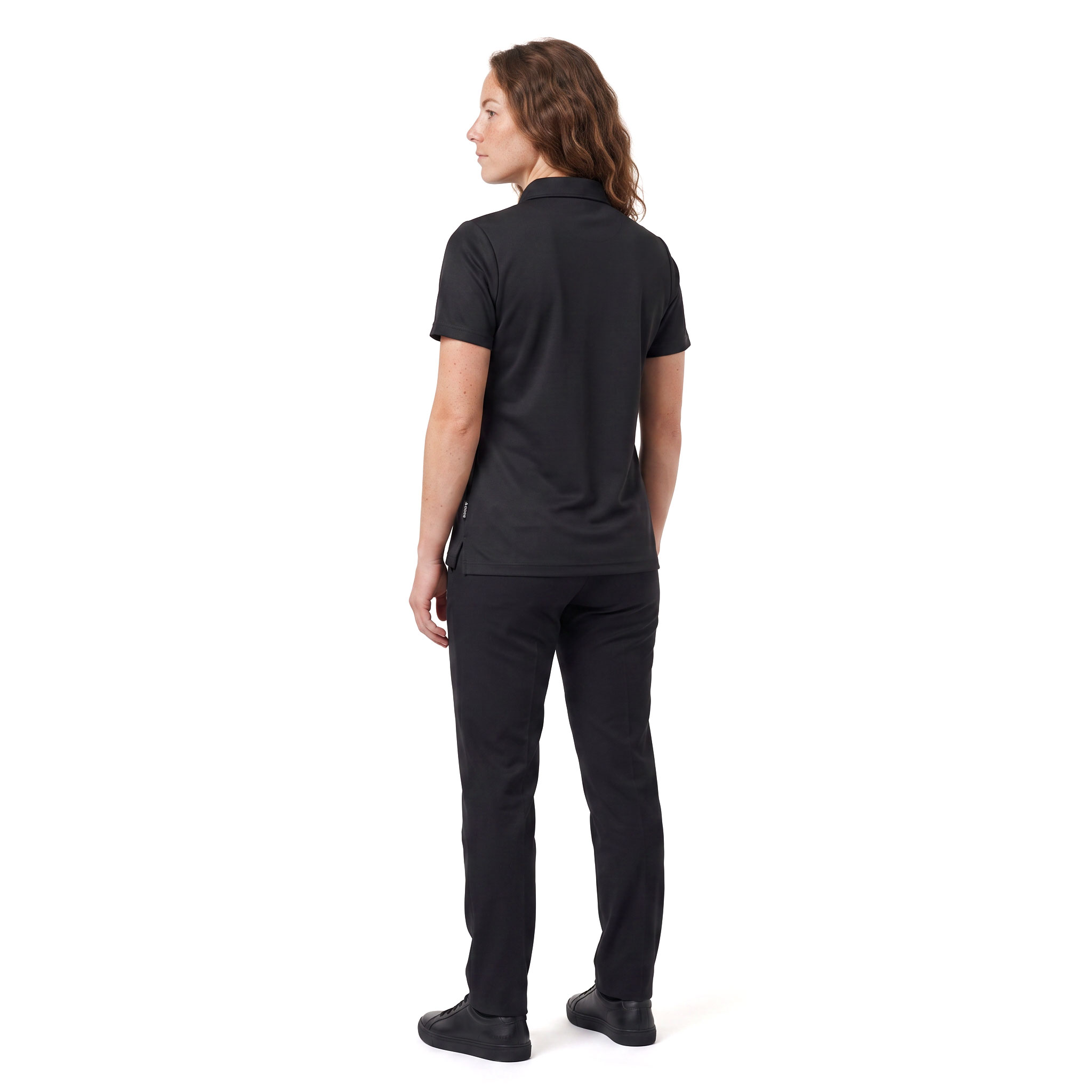 Pitch Stone Tech Wool women's poloshirt, Black, large image number 3