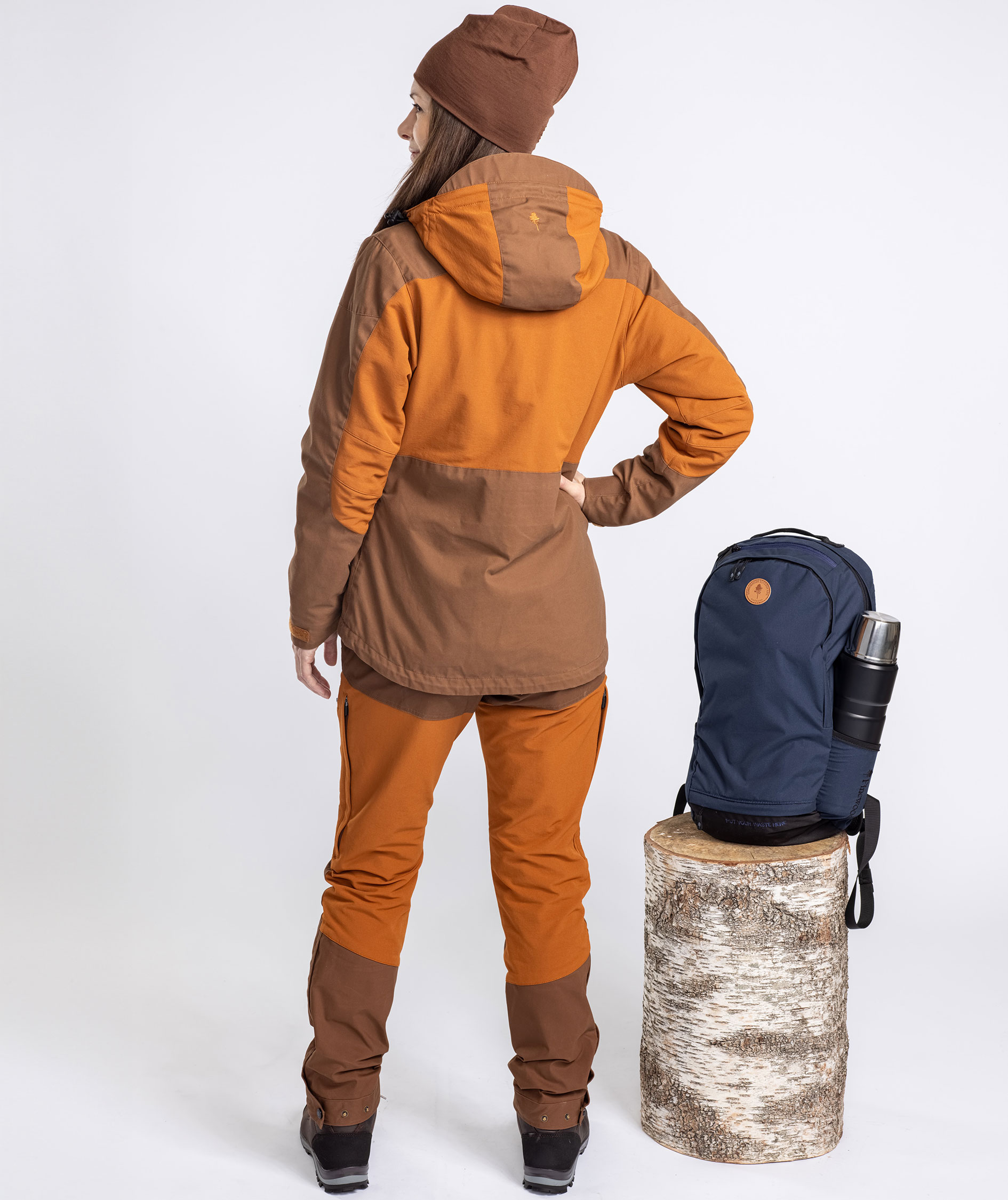 Pinewood&nbsp;Finnveden Hybrid Extreme damejakke, Fudge/Nougat, large image number 8