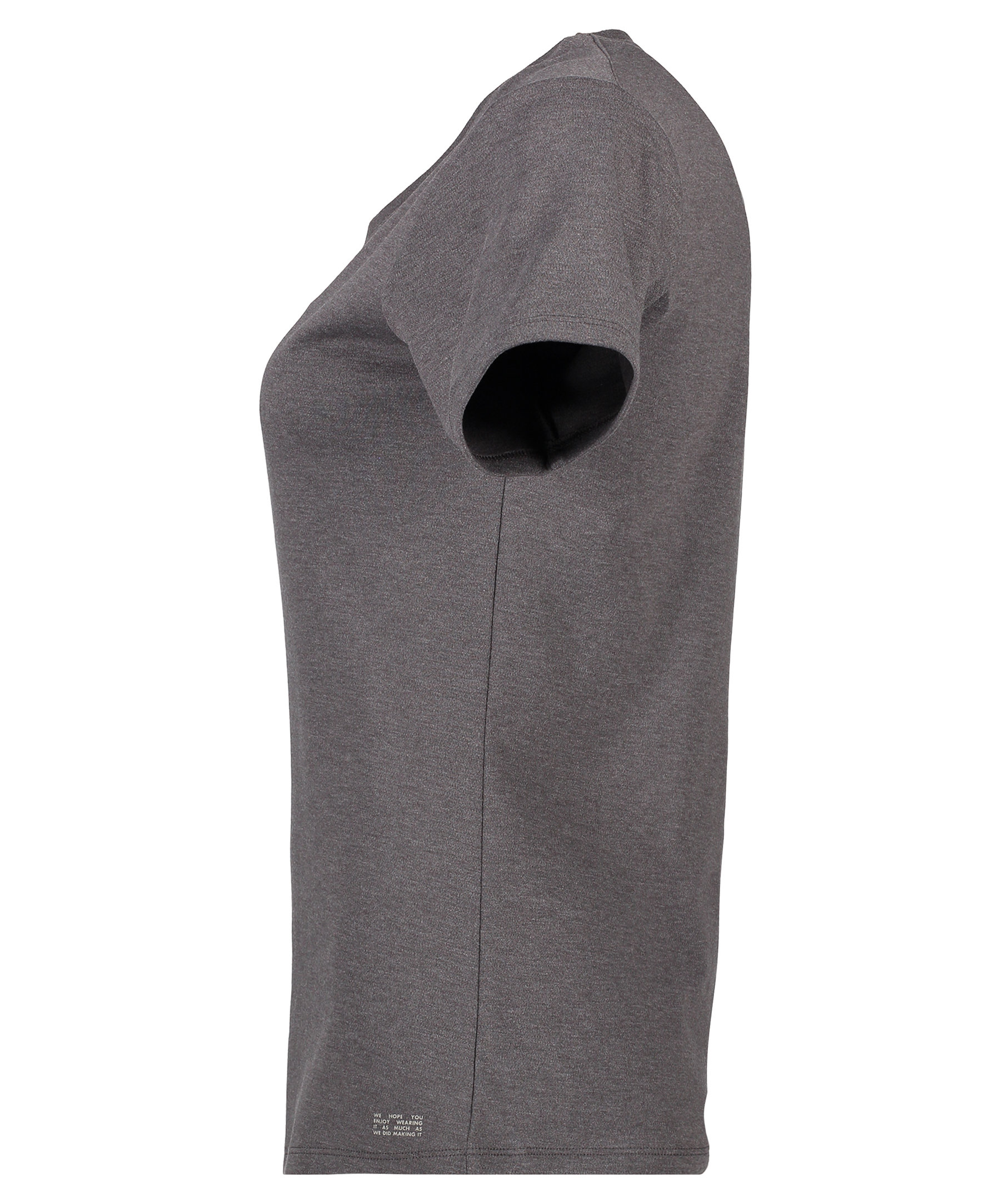 Seven Seas dame T-skjorte med rund hals, Dark Grey Melange, large image number 3