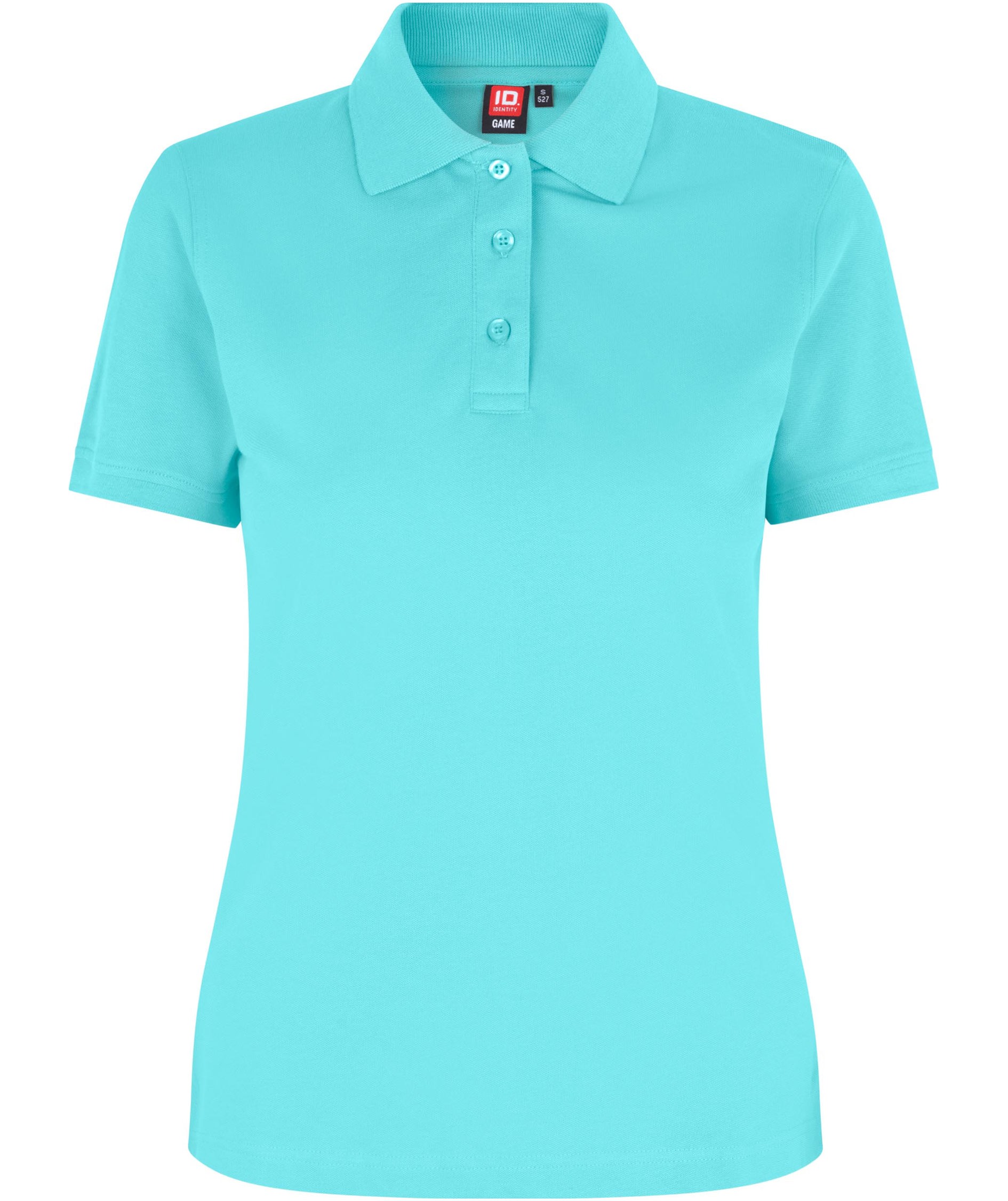 ID dame Pique Polo T-shirt med stretch, Mint, Mint, swatch