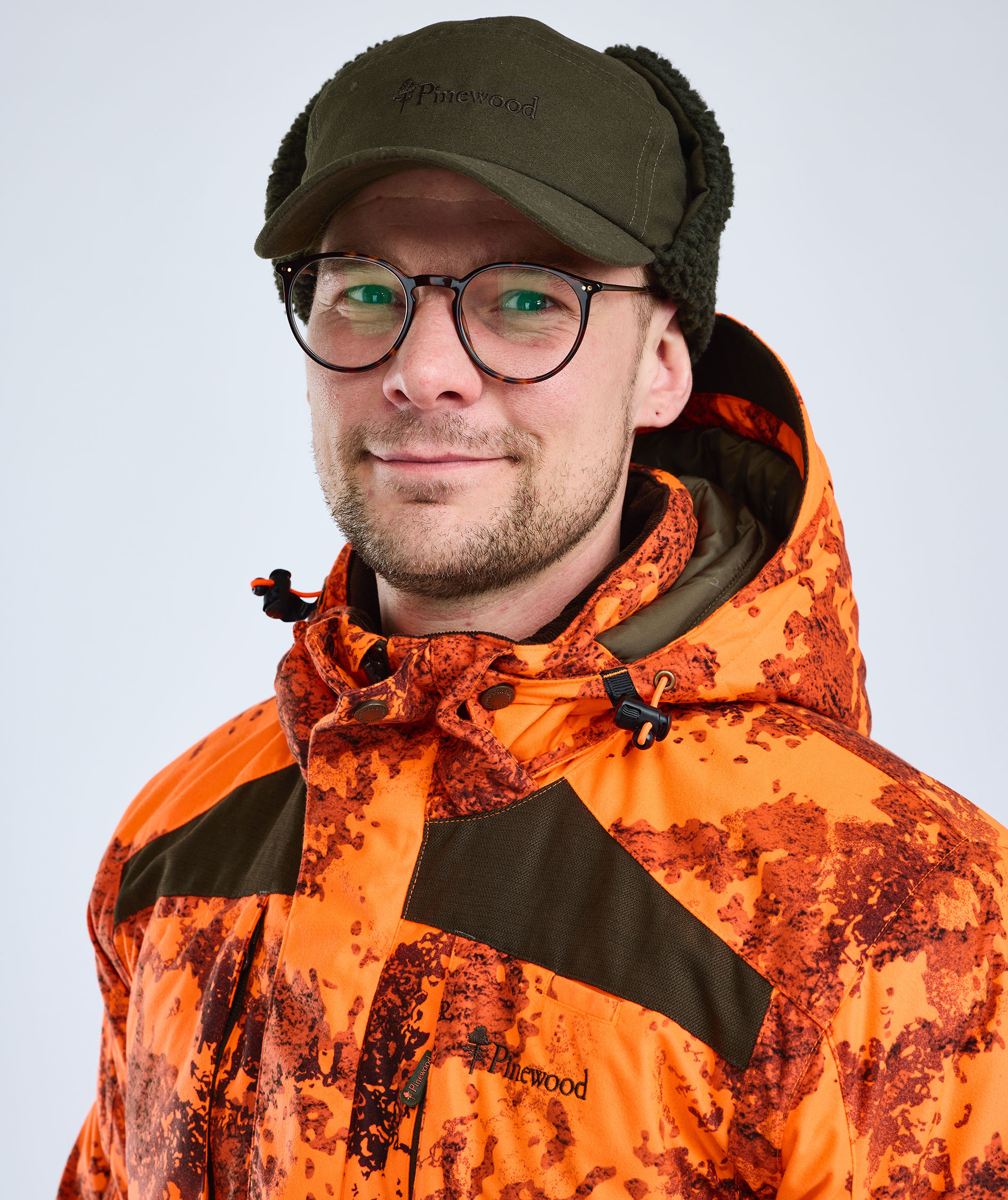 Pinewood Sm&aring;land Teddy kasket, Mossgreen/Orange, large image number 4