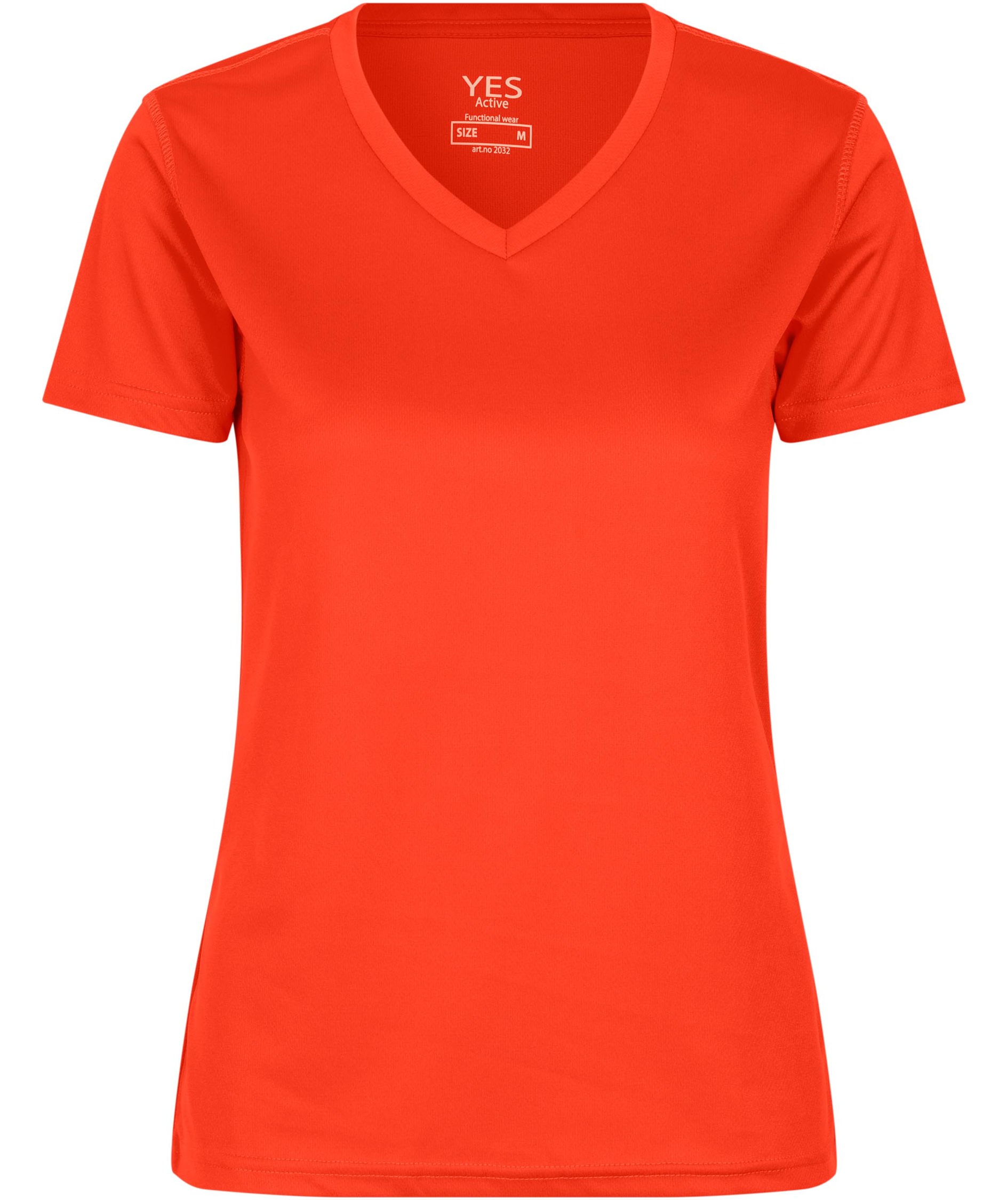 ID Yes Active T-shirt dam, Orange