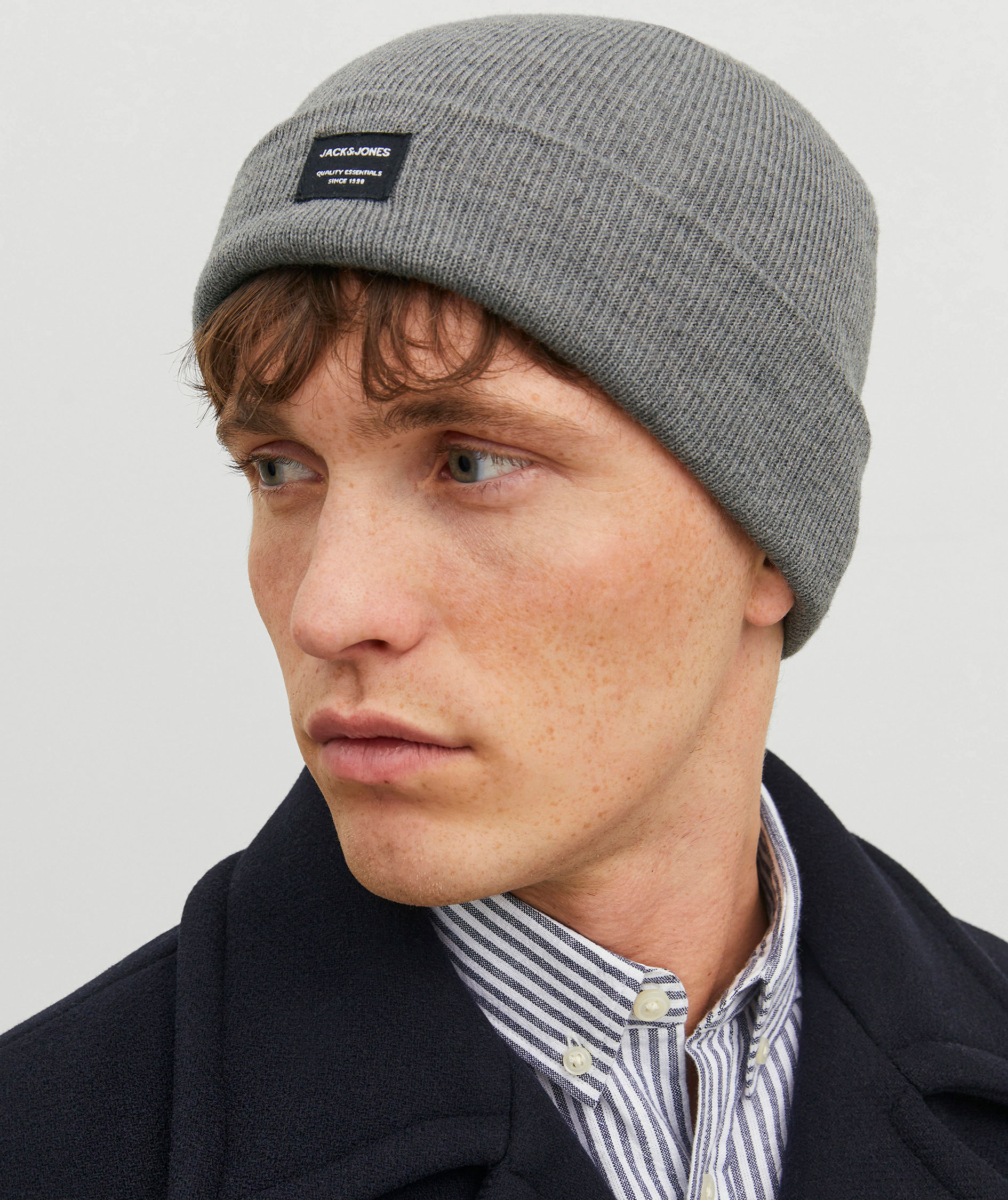 Jack & Jones JACDNA Beanie, Grey melange, Grey melange, large image number 1