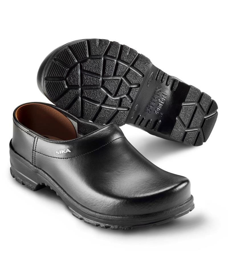 2. sortering Sika comfort tr&aelig;sko med h&aelig;lkappe OB, Sort, large image number 0