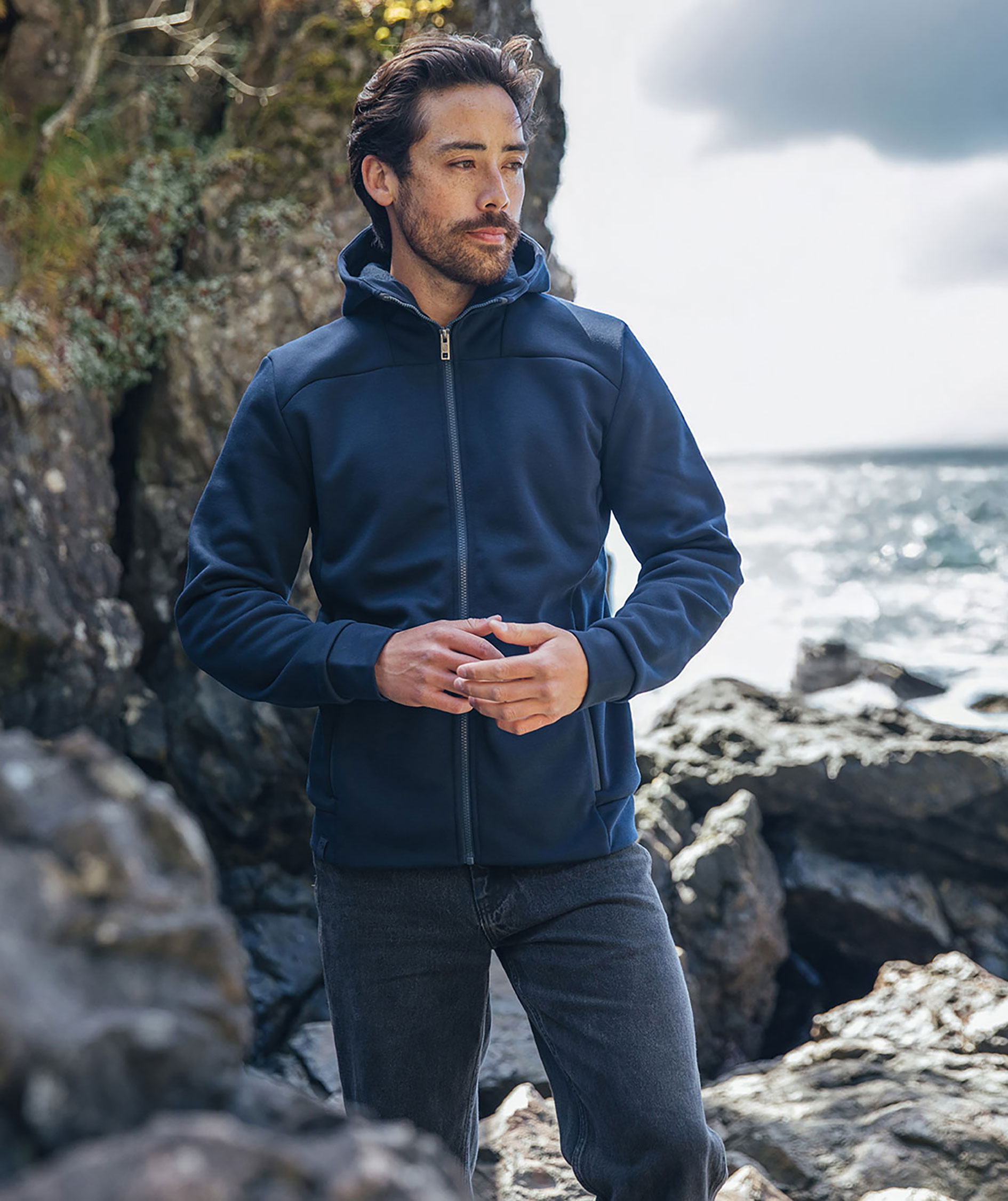 Stormtech Antares hettegenser med glidel&aring;s, Marine