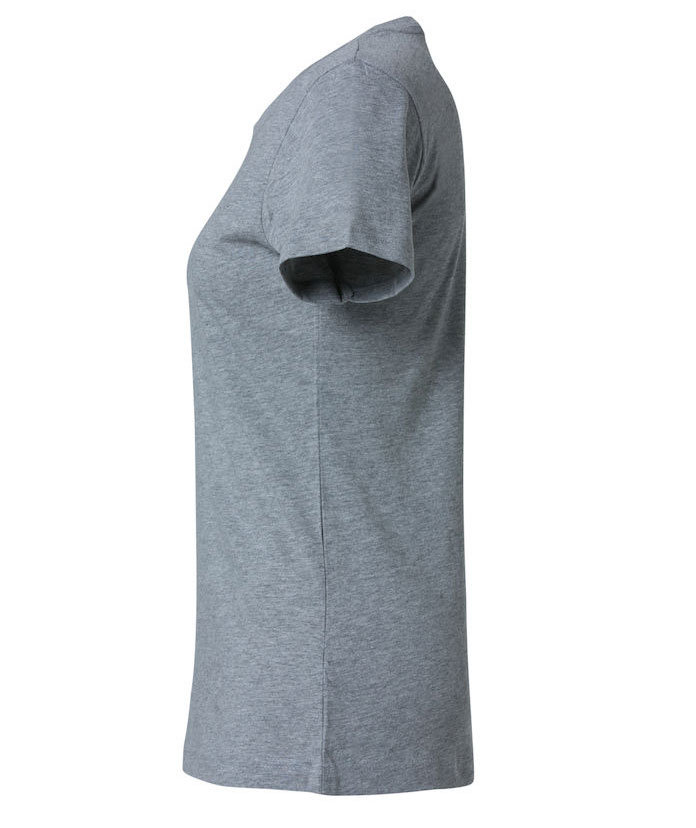 Clique Basic T-shirt dam, Gr&aring;melerad, large image number 2