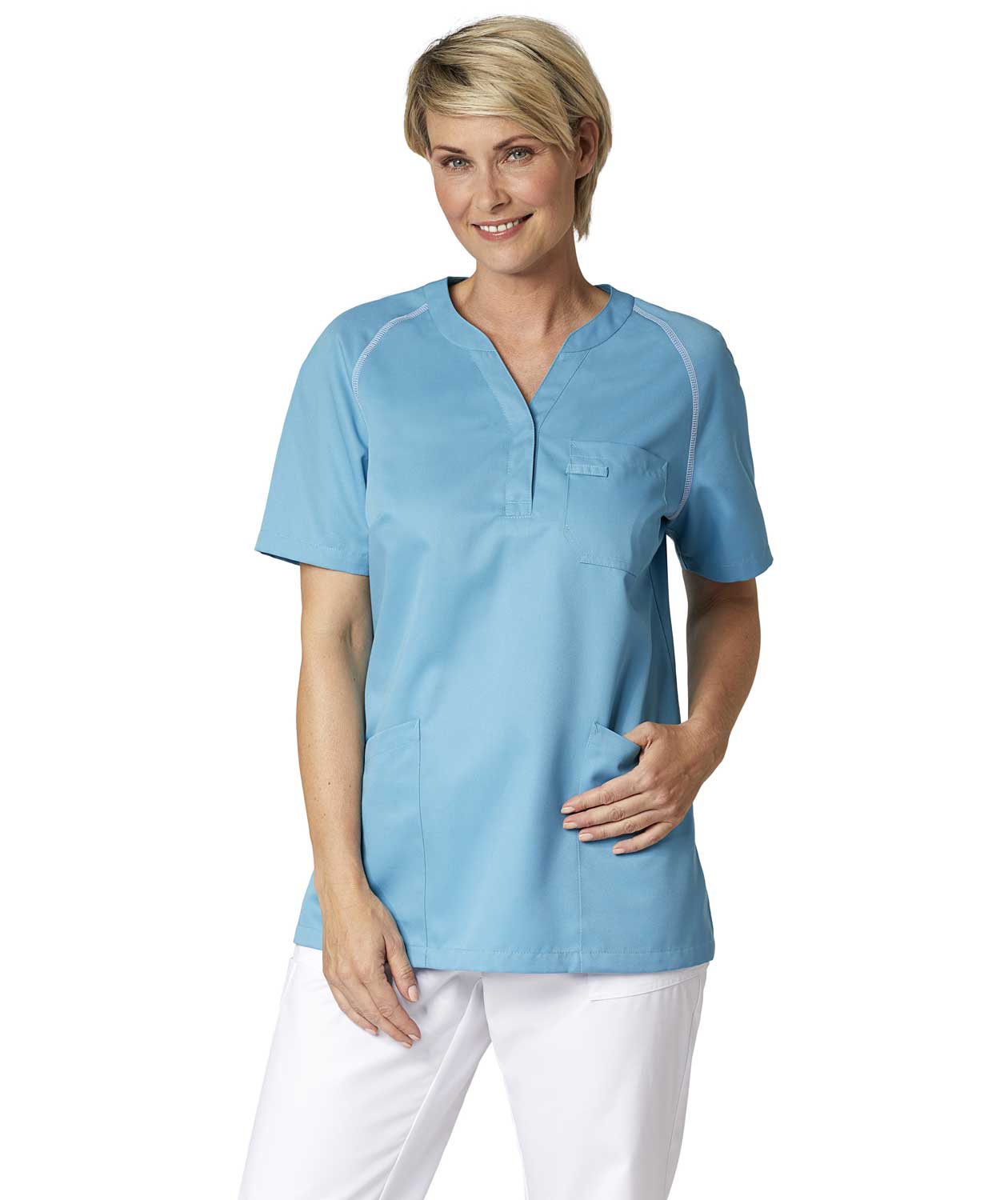 Kentaur women's smock, Turquoise, large image number 1