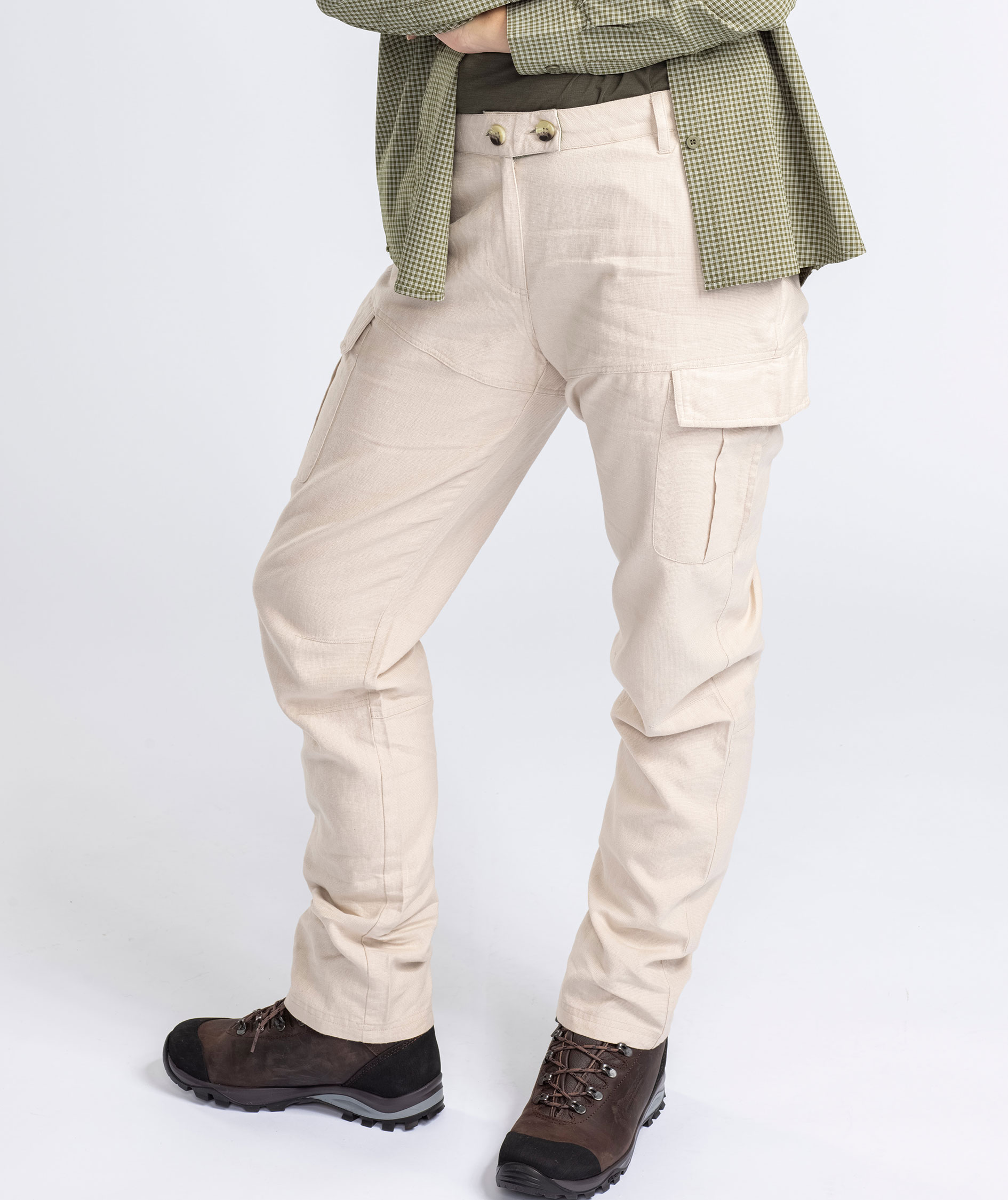 Pinewood&nbsp;V&auml;rnamo NatureSafe damebukser med h&oslash;r, Linen Beige, large image number 3