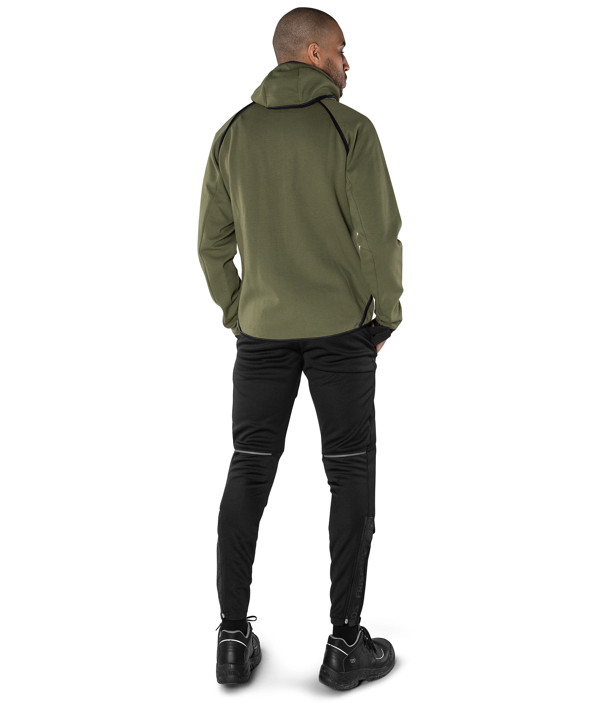 Fristads craftsman jogger trousers 2687 SSL full stretch, Black, large image number 4