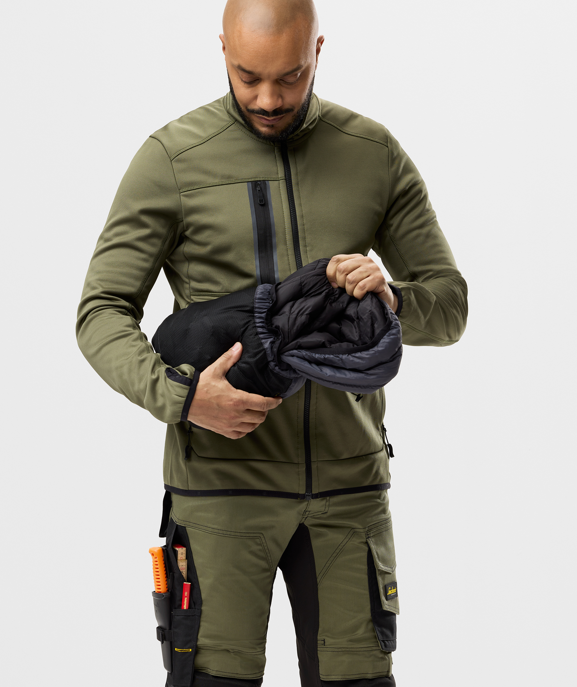 Snickers AllroundWork quilted jacket 8102, Black, large image number 6