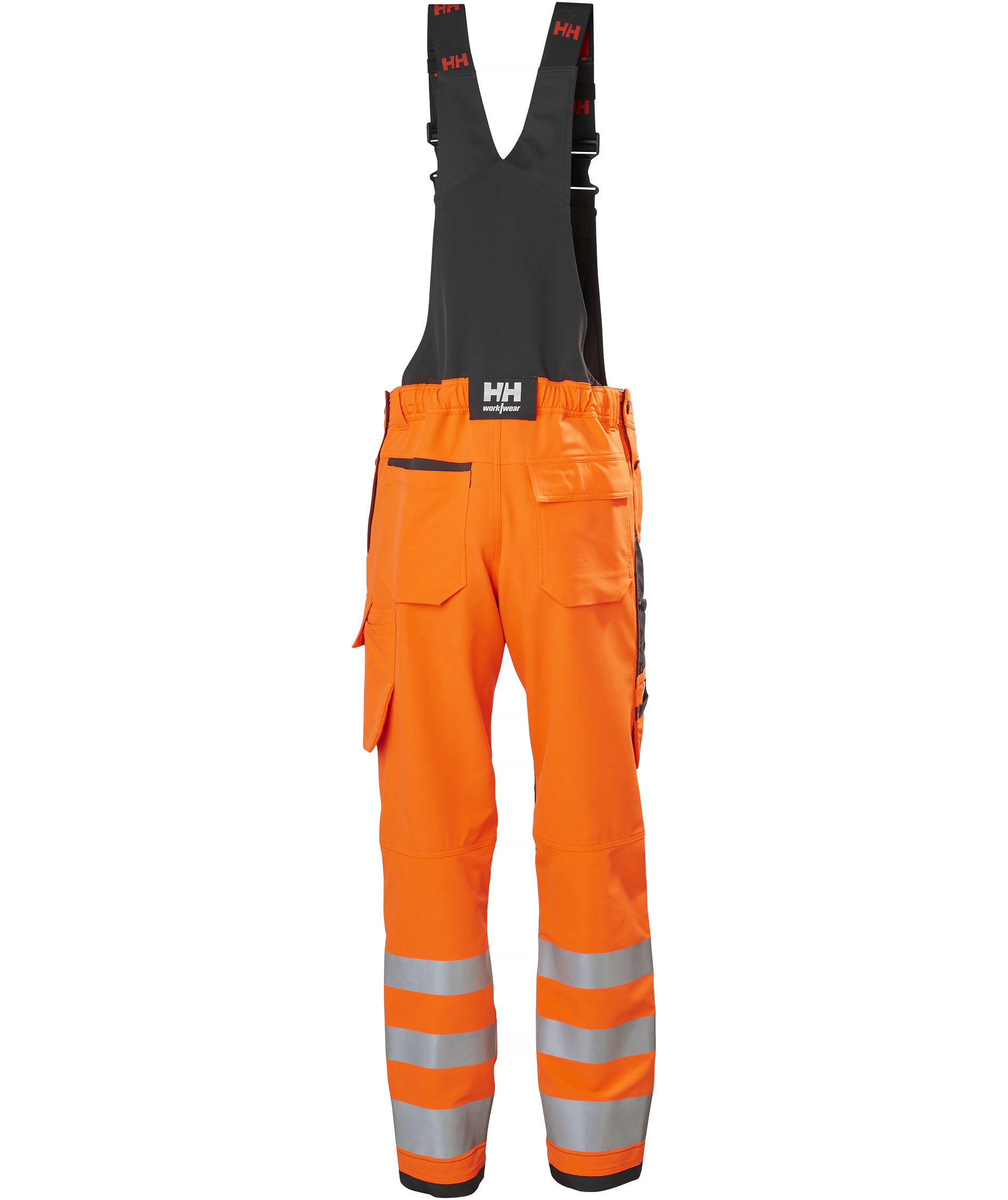 Helly Hansen Alna 4X h&auml;ngselbyxa full stretch, Varsel Orange/Ebony, large image number 2