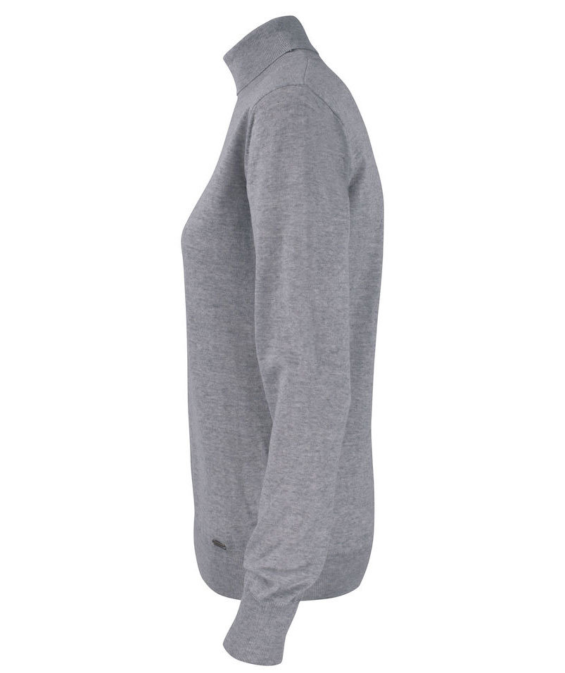 Cutter & Buck Kennewick women's turtleneck with merino wool, Grey melange, large image number 3