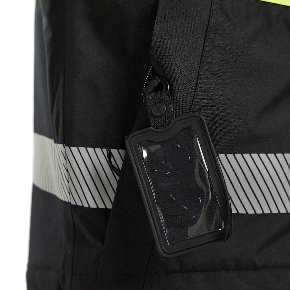 Bl&aring;kl&auml;der vinterjacka, Svart/Varselgul, large image number 6