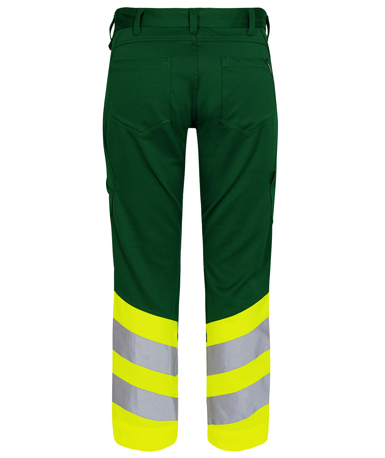 Engel Safety work trousers, Green/Hi-Vis Yellow, large image number 1