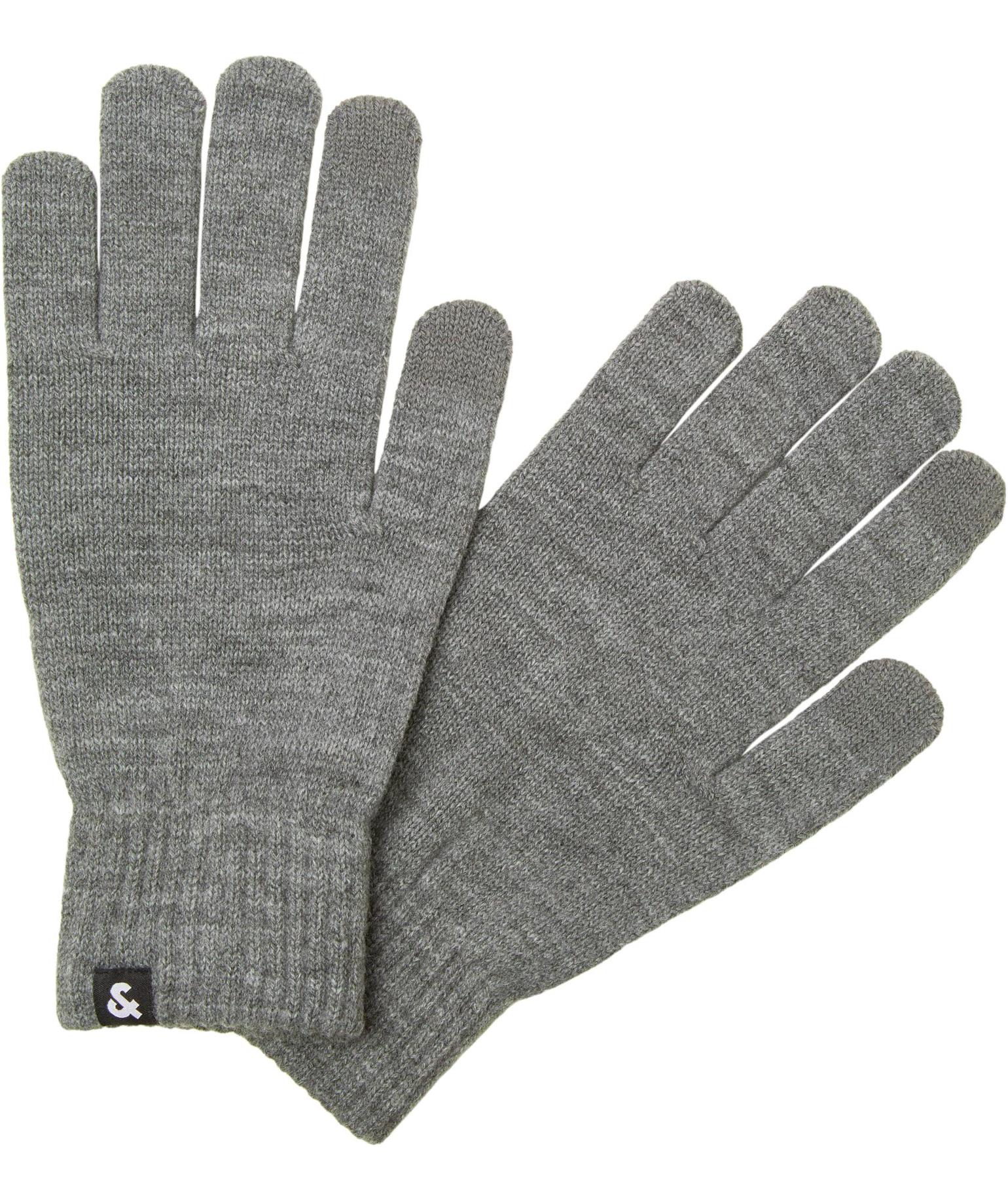 Jack & Jones JACBARRY knitted gloves, Grey melange, Grey melange, large image number 3