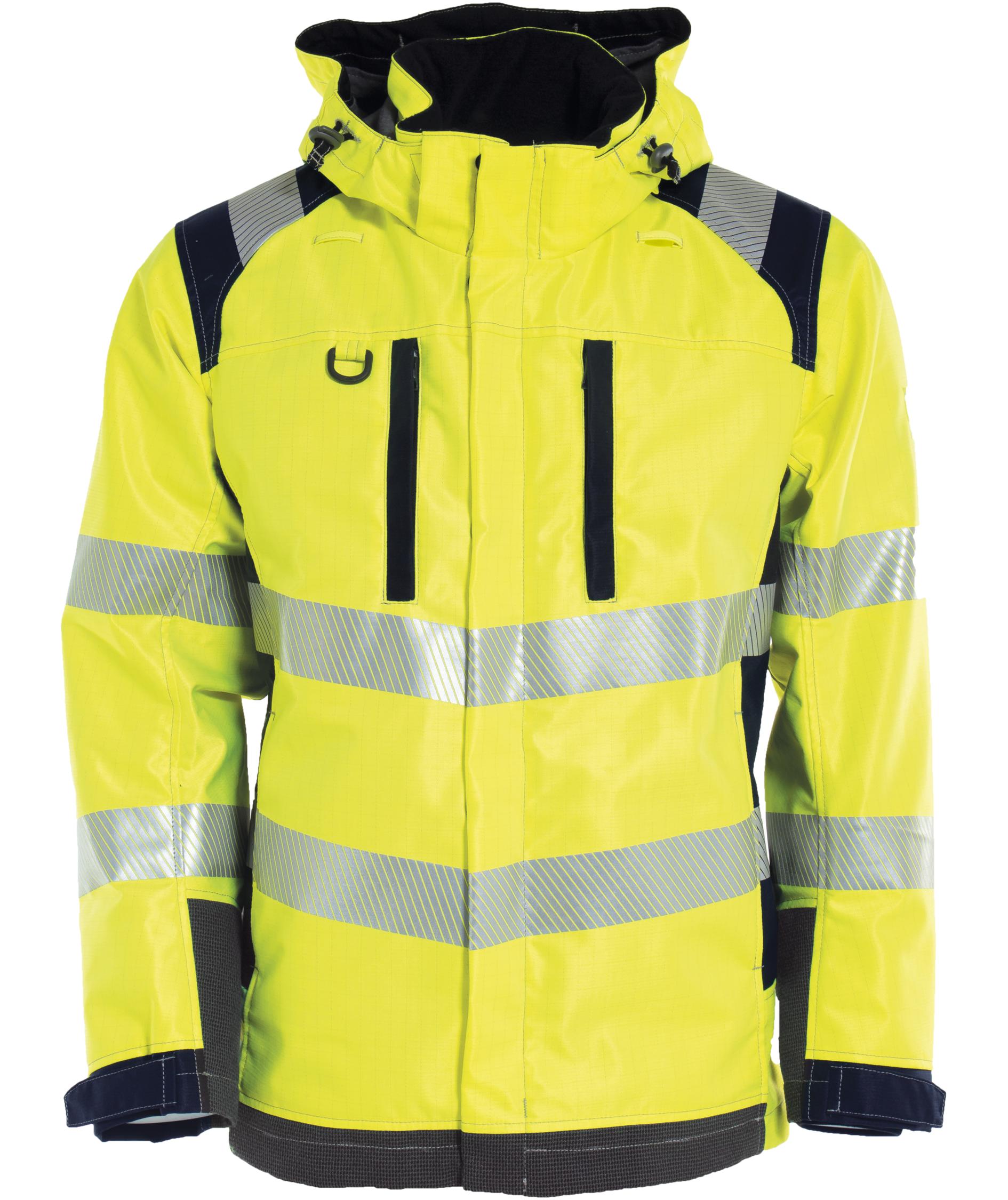 Tranemo FR Shelljacke, Hi-Vis gelb/marine