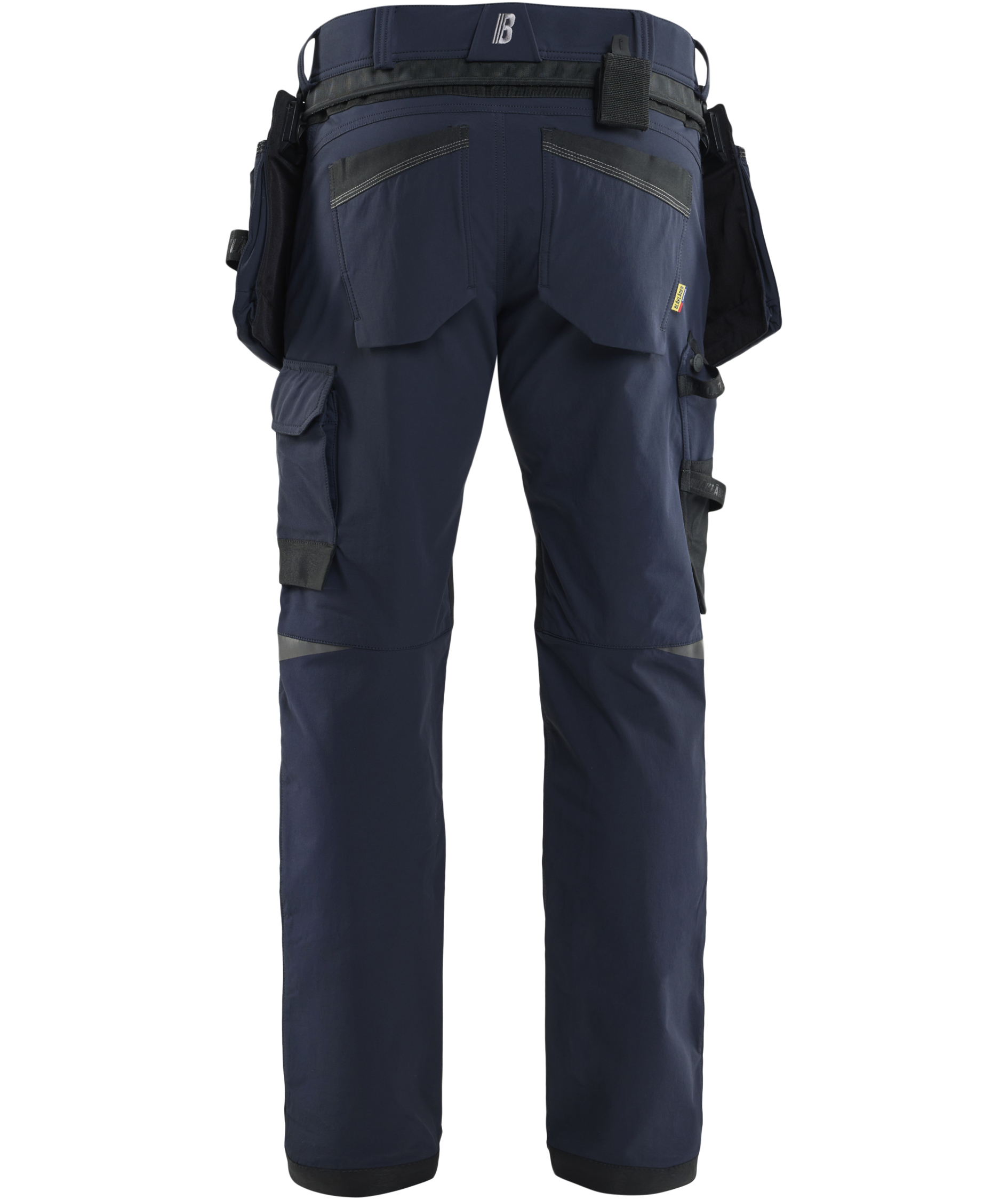 Bl&aring;kl&auml;der ToolRig&trade; hantverksbyxa full stretch, Dark Marin/Svart, large image number 1