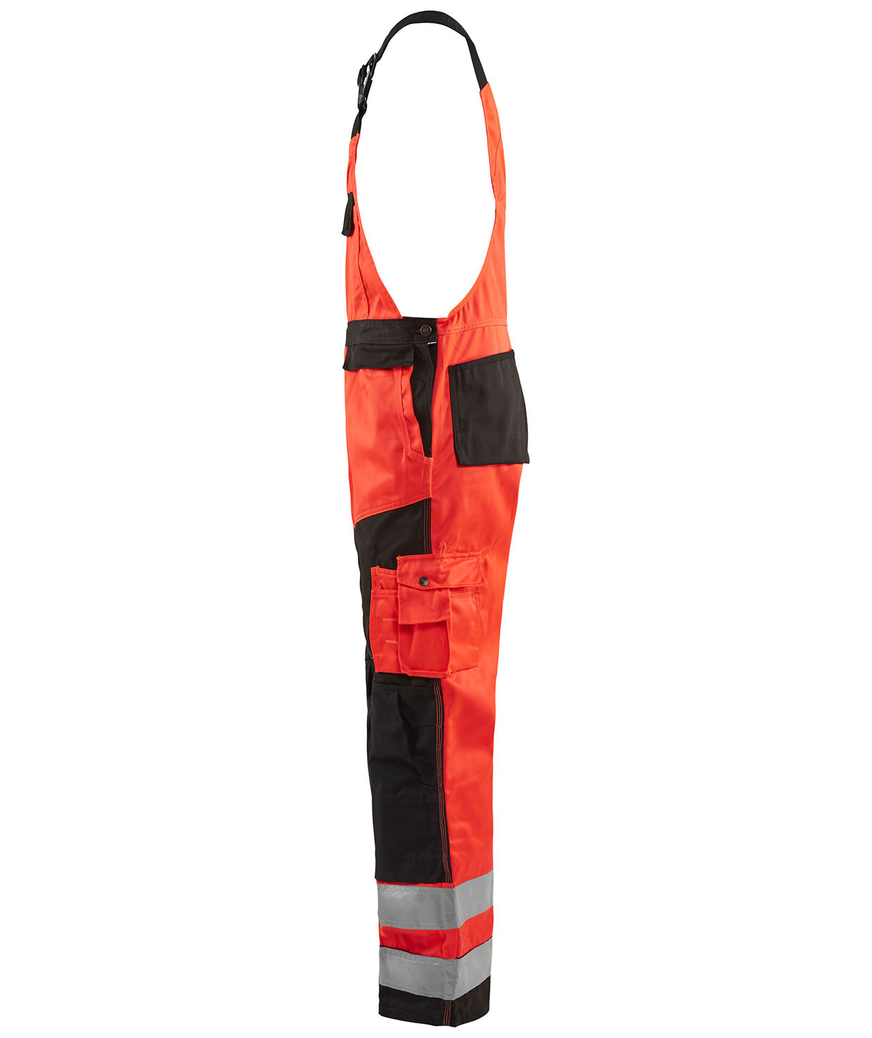 Bl&aring;kl&auml;der work bib and brace, Hi-Vis red/black, large image number 3