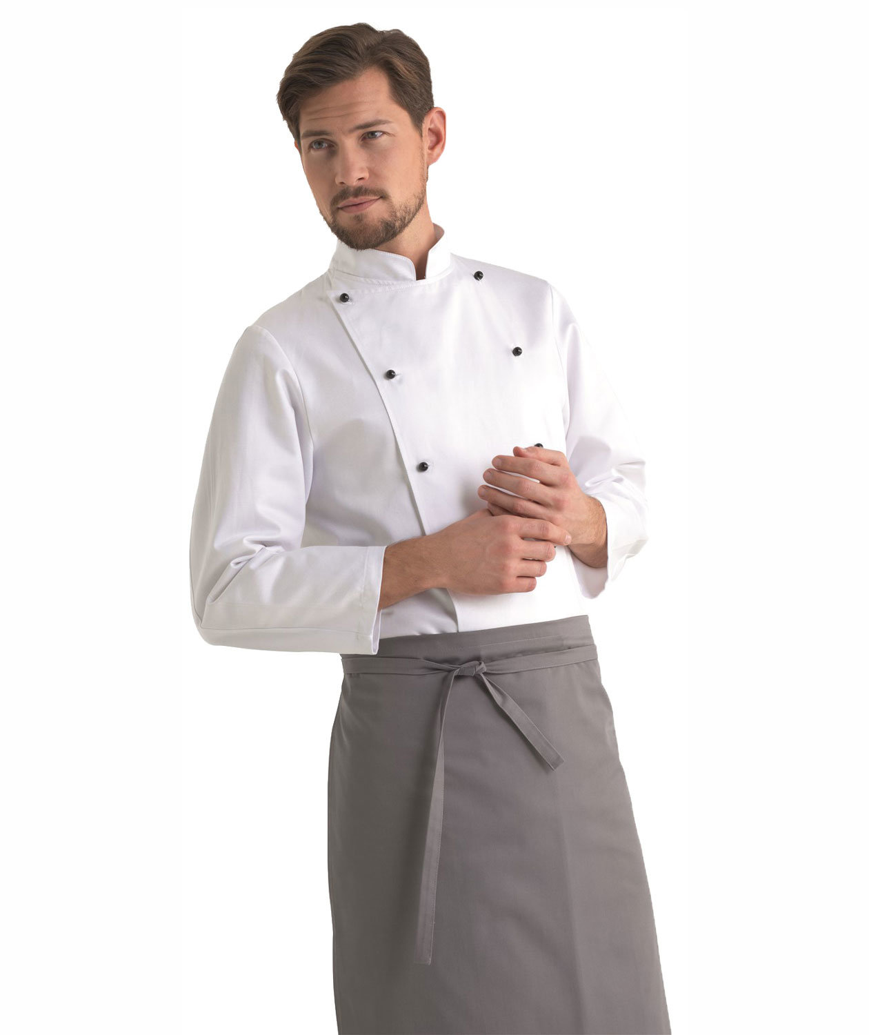 Kentaur kockjacka utan knappar, Vit