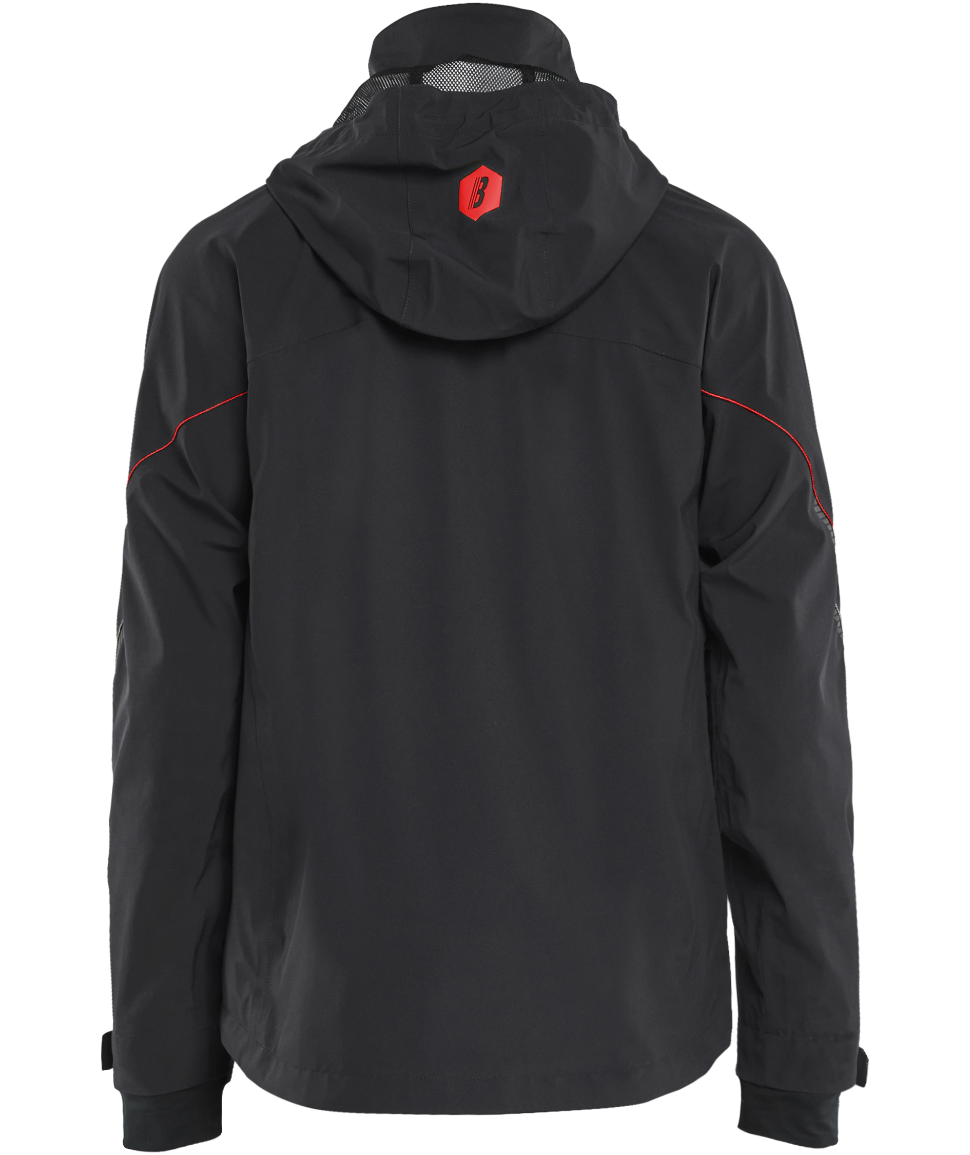 Bl&aring;kl&auml;der shell jacket full stretch, Black/Red, large image number 1