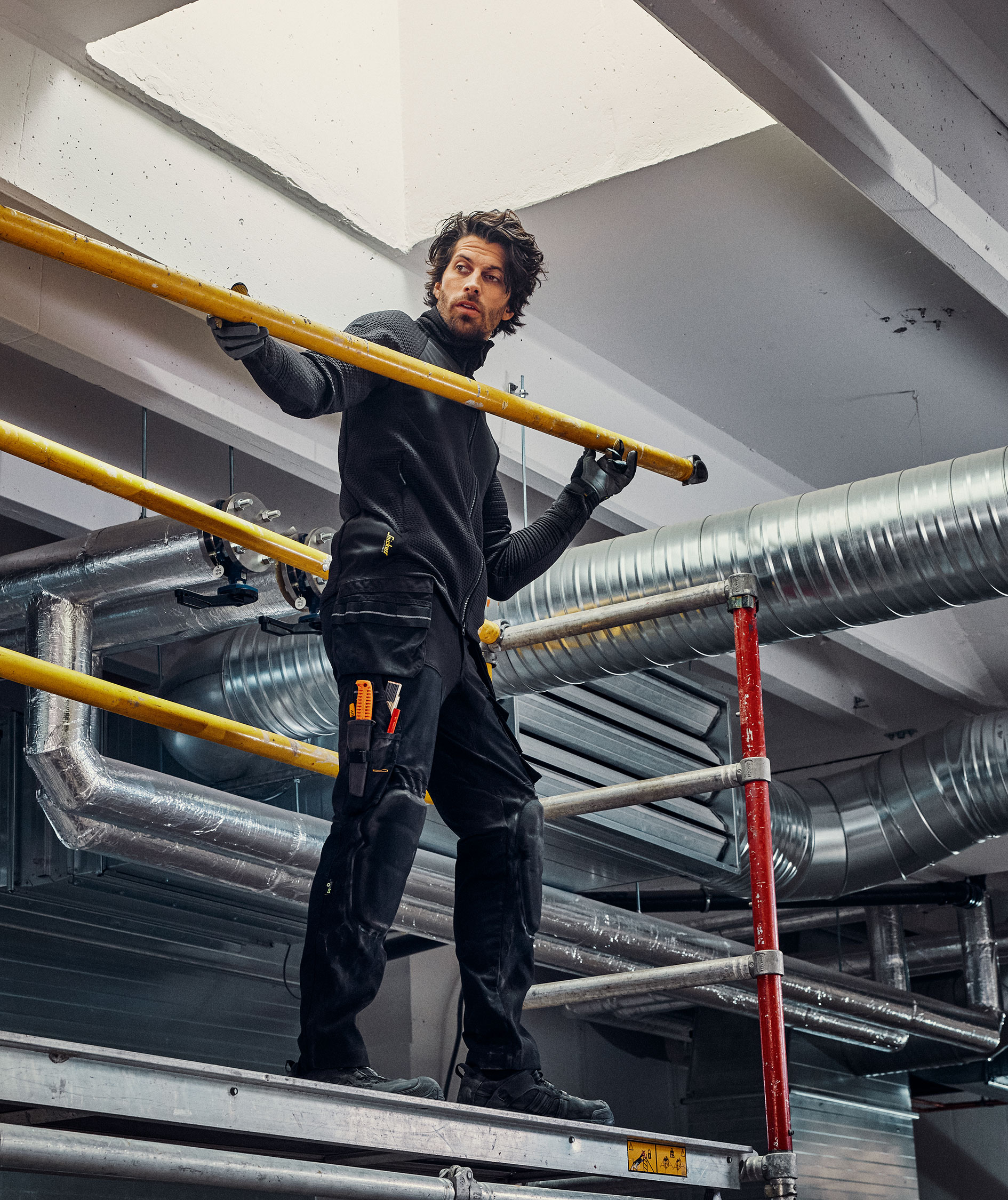 Snickers FlexiWork cardigan 8404, Black/Black, large image number 5