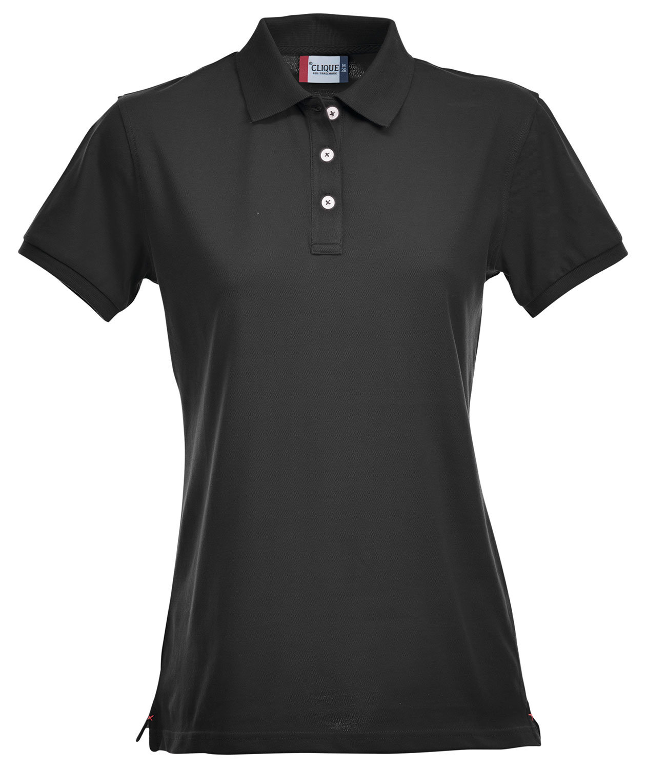 Clique Premium dame polo T-Skjorte, Svart, Svart, swatch