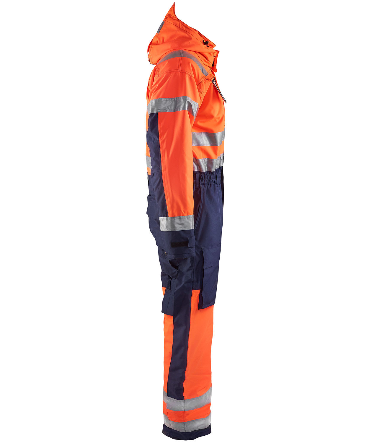Bl&aring;kl&auml;der varmedress, Hi-vis Oransje/Marinebl&aring;, large image number 3