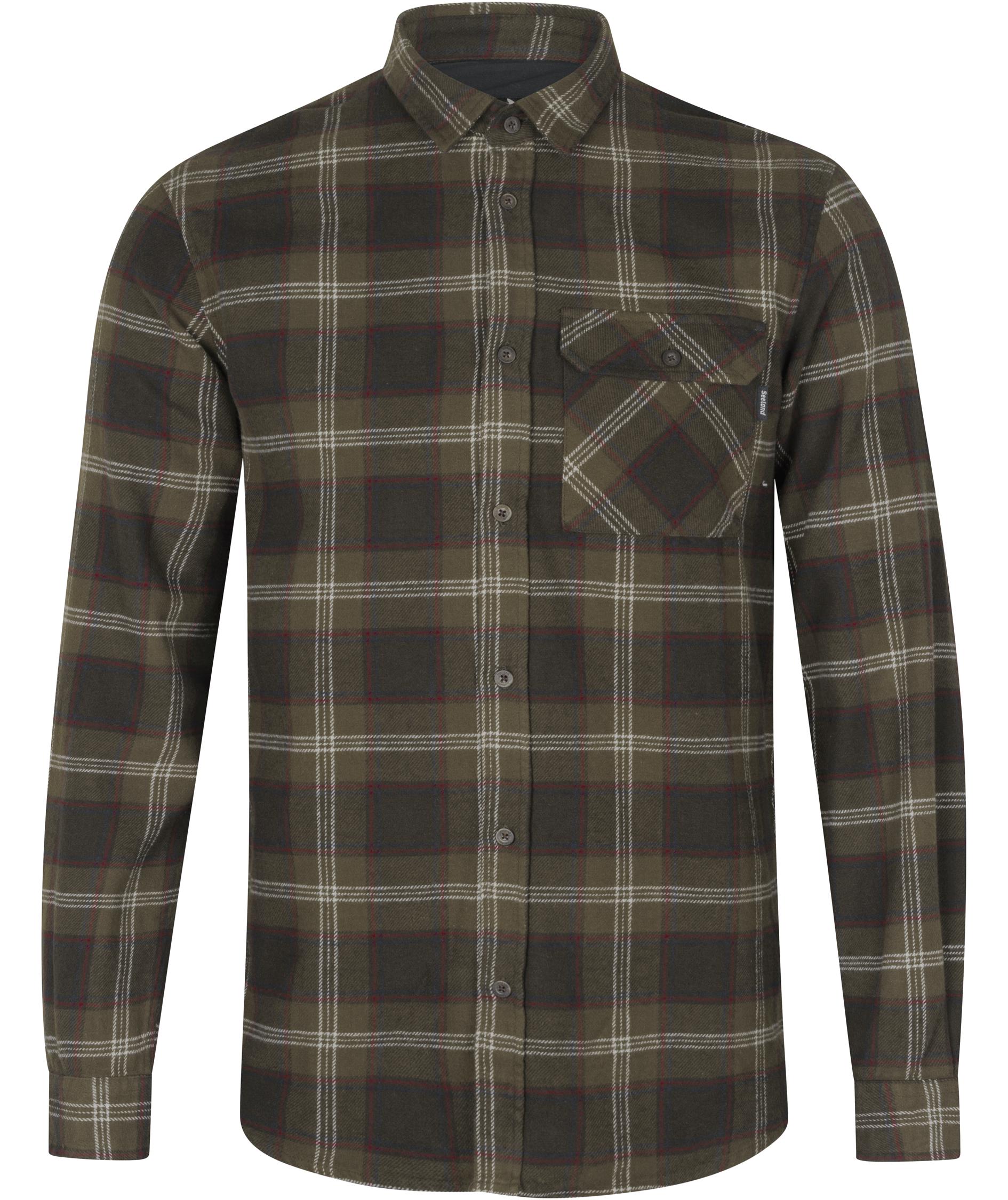 Seeland Glen Flanellhemd, Pine green check