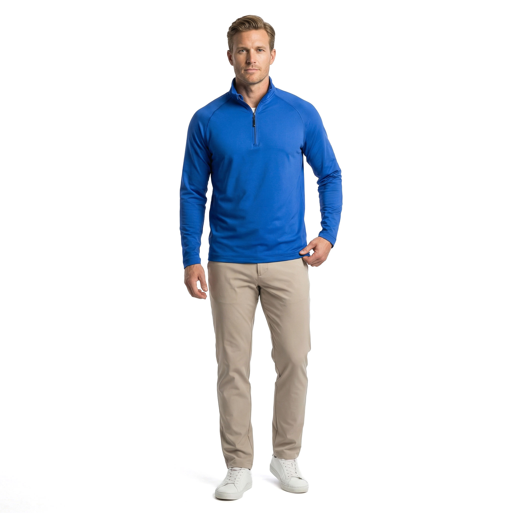 Cutter & Buck Coos Bay halfzip genser, Kongebl&aring;, large image number 2