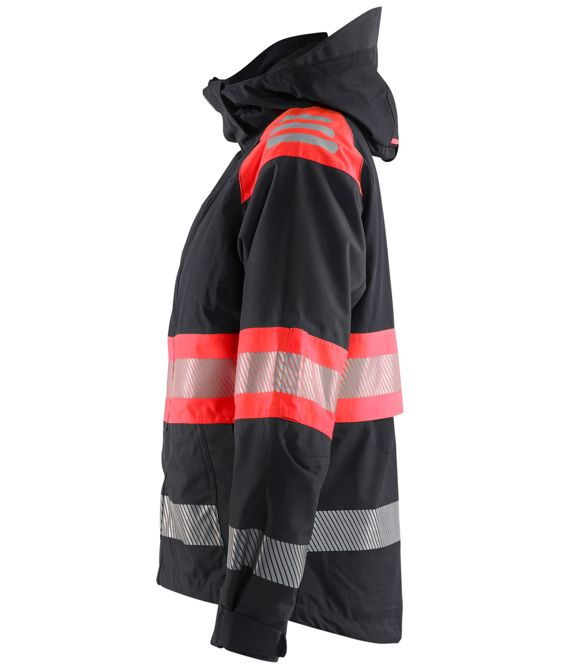 Bl&aring;kl&auml;der women's shell jacket, Black/Hi-Vis Red, large image number 3