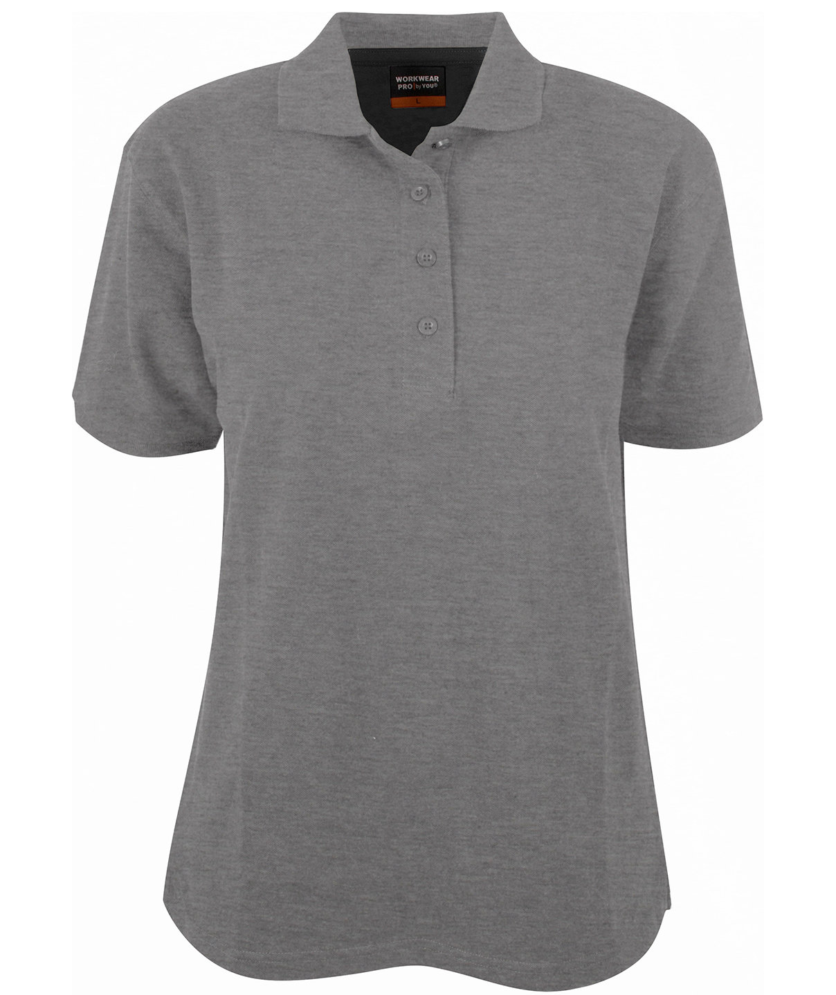 YOU Carolina Damen Poloshirt, Grau Meliert, Grau Meliert, swatch