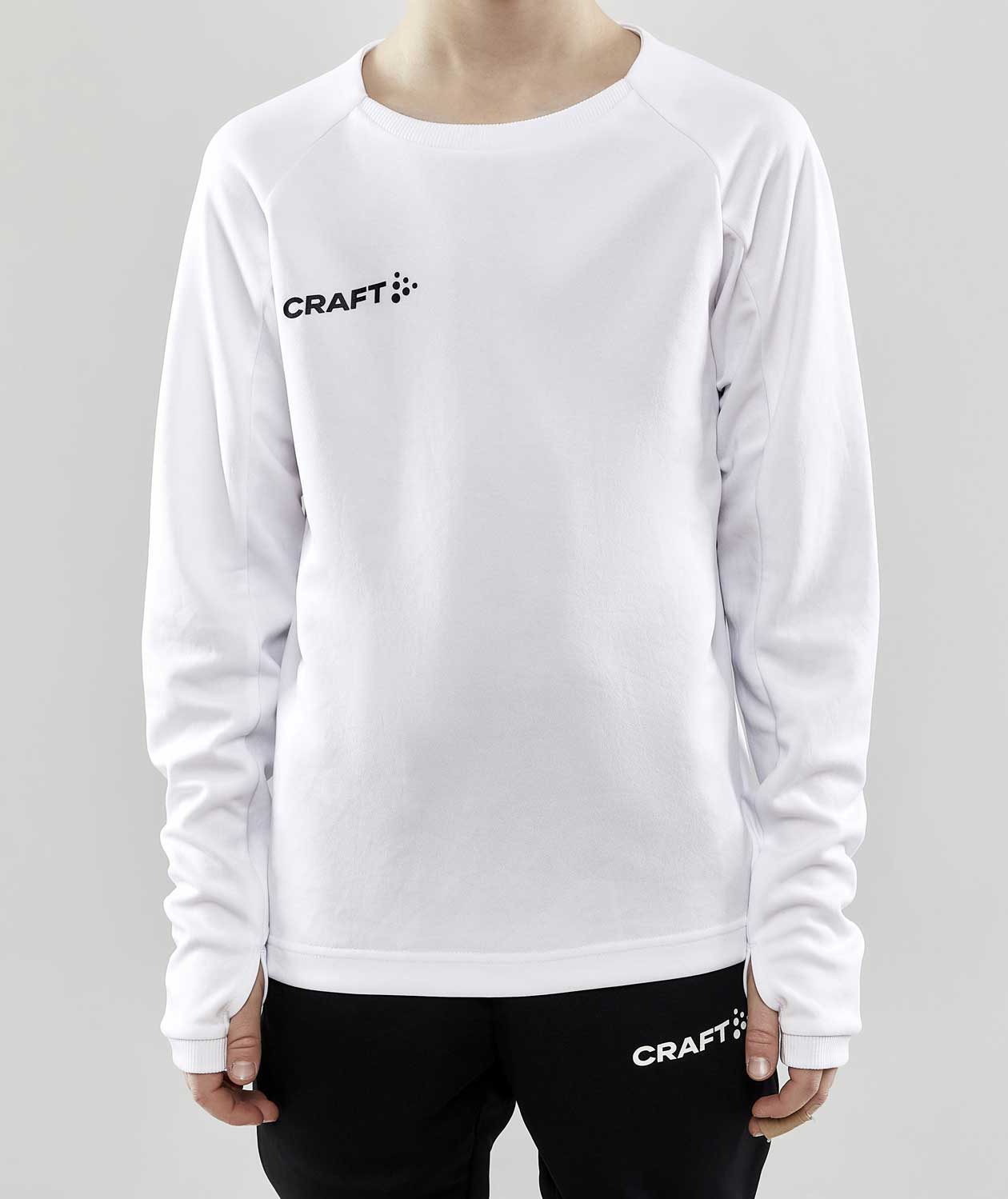 Craft Evolve sweatshirt till barn, Vit