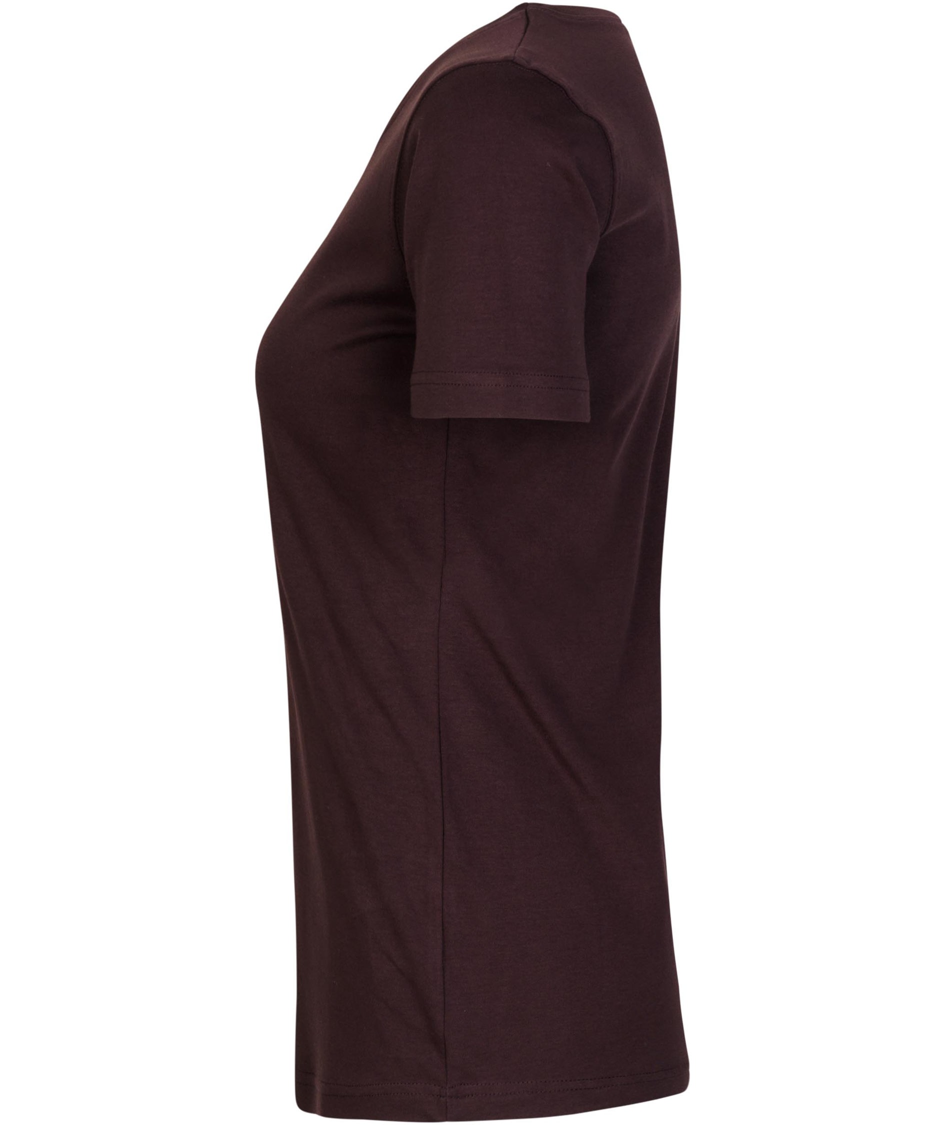 ID Interlock dame T-shirt, Dark bourdeaux, large image number 2