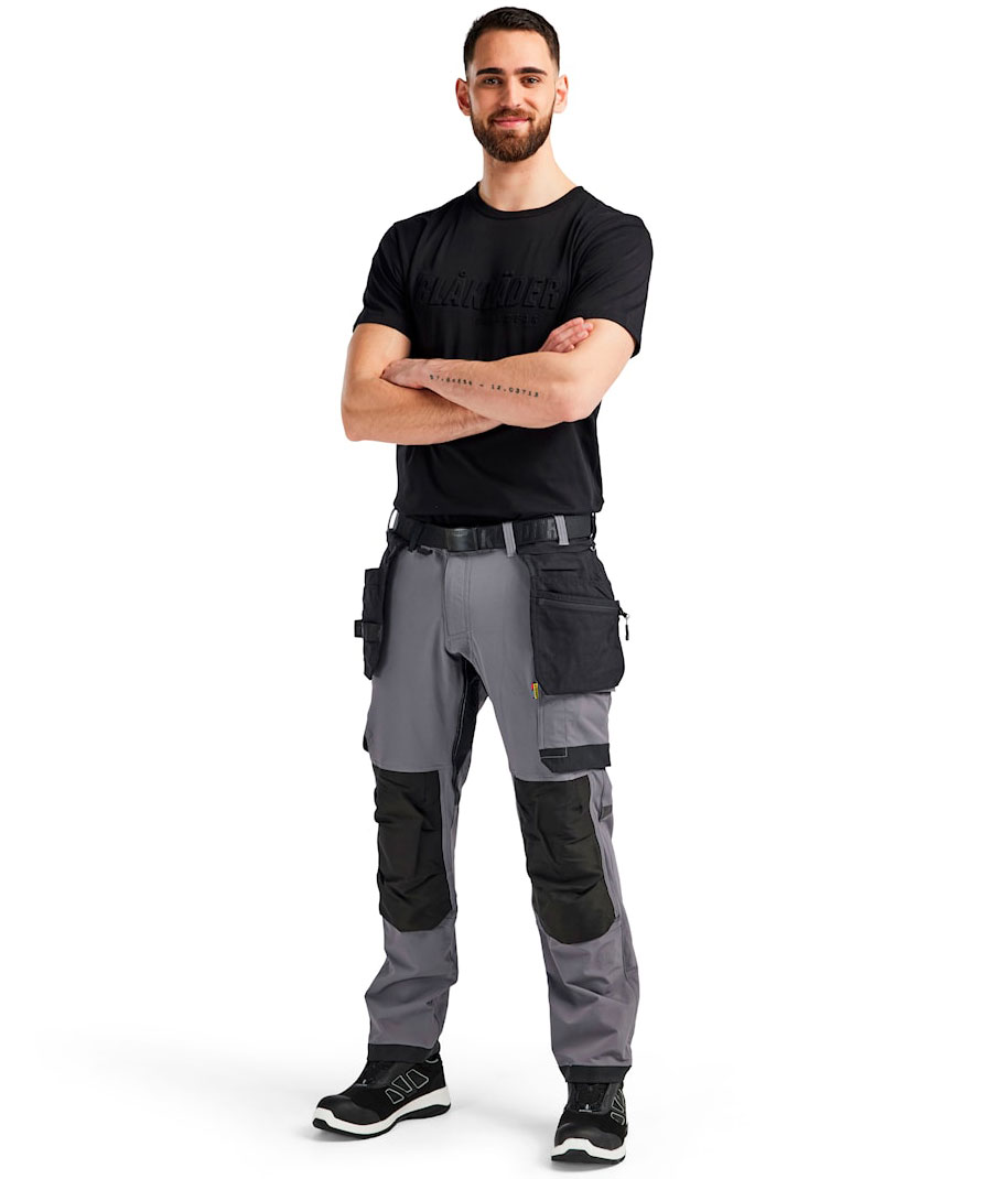 Bl&aring;kl&auml;der h&aring;ndverksbukse full stretch