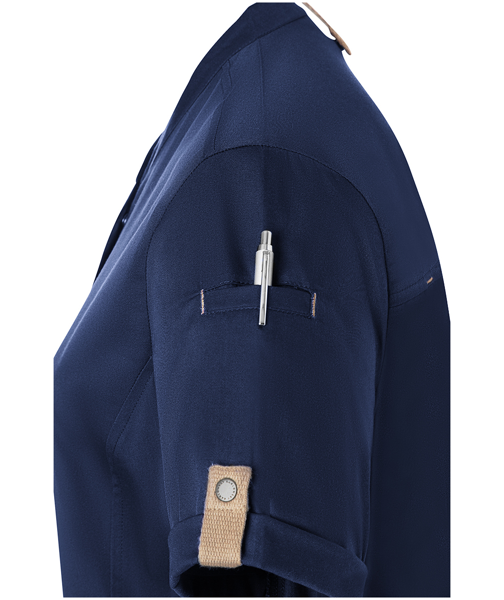 Karlowsky Green-Generation kort&auml;rmad kockjacka dam, Steel Blue, large image number 6