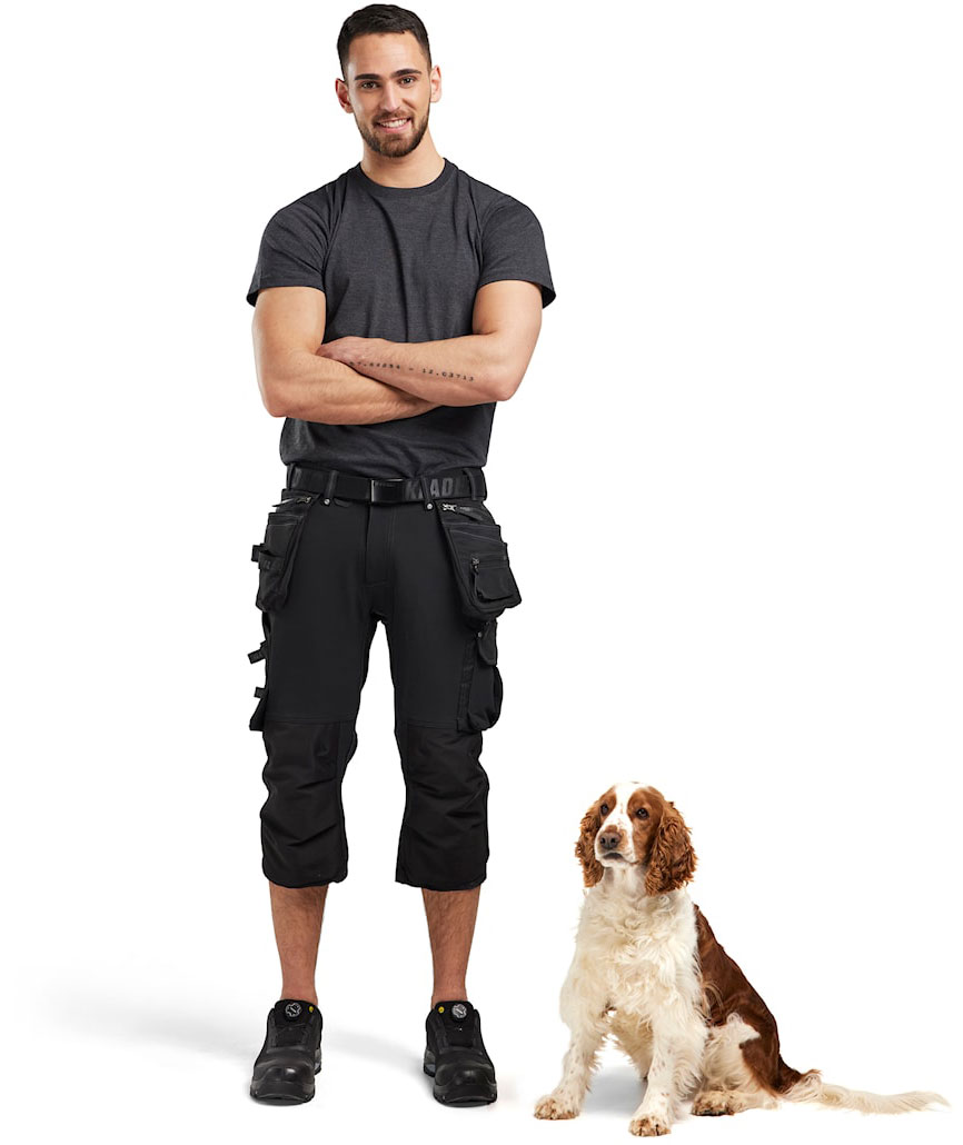 Bl&aring;kl&auml;der h&aring;ndv&aelig;rkerknickers, Sort