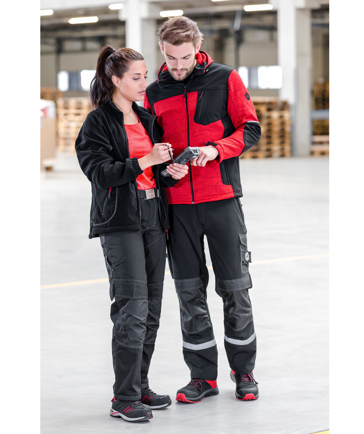 Albatros Impulse Lift Low vernesko S1P, R&oslash;d/Svart