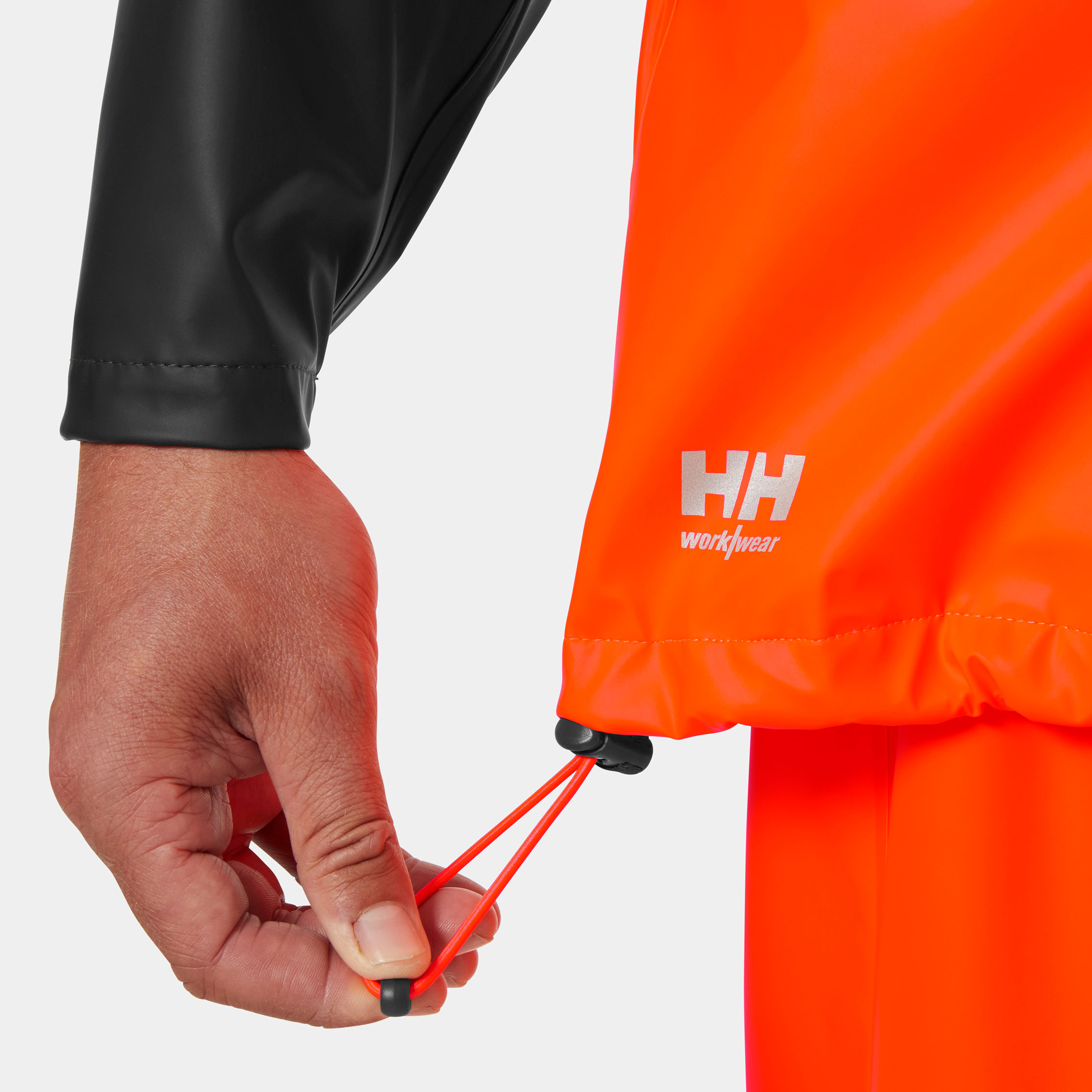 Helly Hansen Addvis regnjacka, Varsel Orange/Ebony, large image number 6
