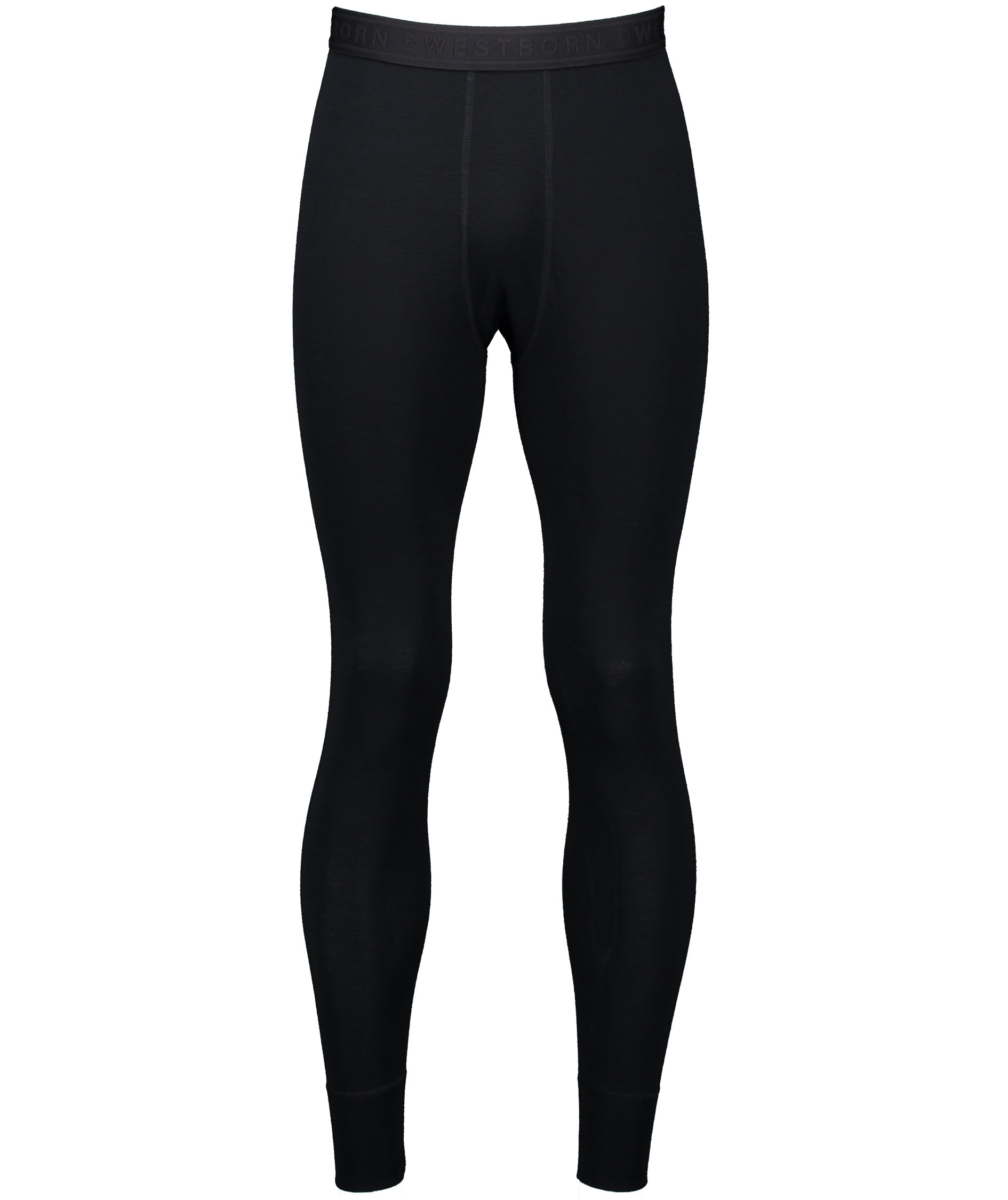 Westborn baselayer bukser med merinould, Black