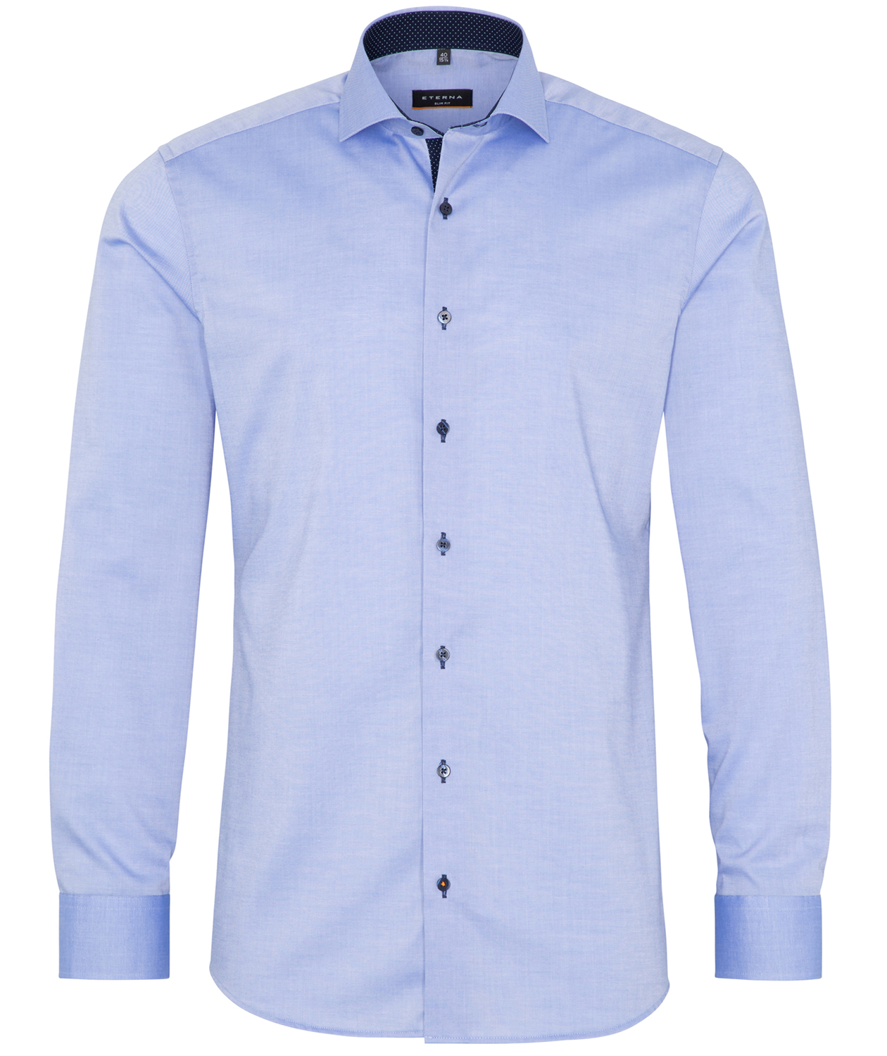 Eterna Fein Oxford Slim fit skjorte, Bl&aring;