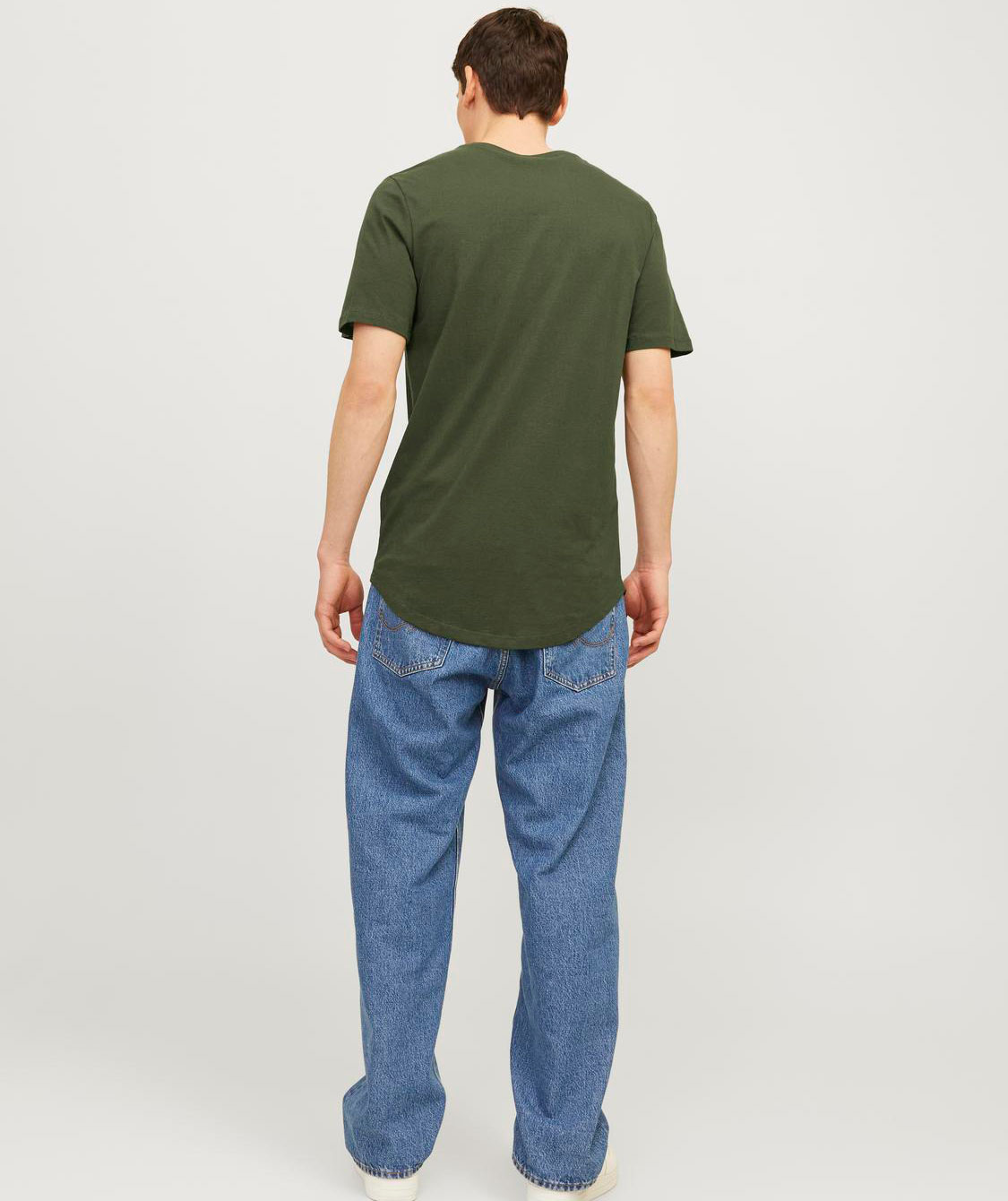 Jack & Jones JACJENS 5-pack T-shirt, White/Black/Navy/Forest, large image number 6