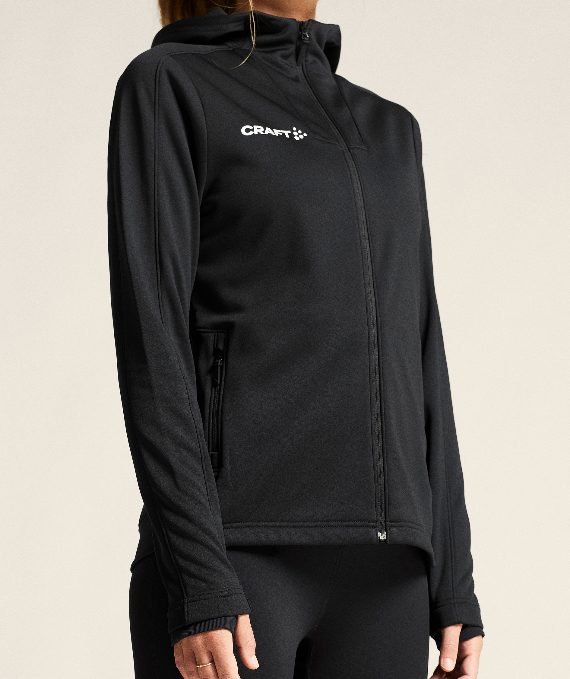 Craft Evolve 2.0 Damen Hoodie mit Rei&szlig;verschluss, Black, large image number 5